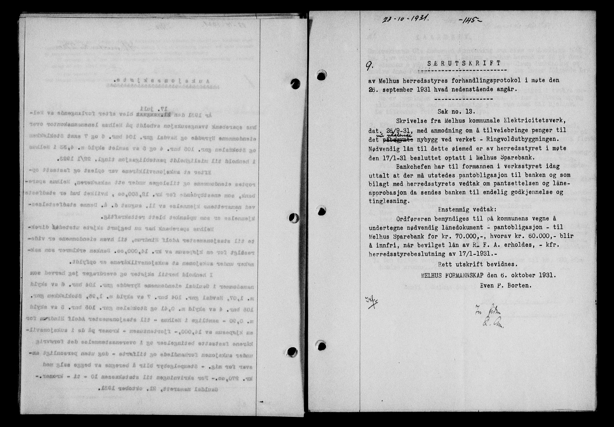 Gauldal sorenskriveri, SAT/A-0014/1/2/2C/L0041: Pantebok nr. 42-43, 1930-1931, Tingl.dato: 23.10.1937