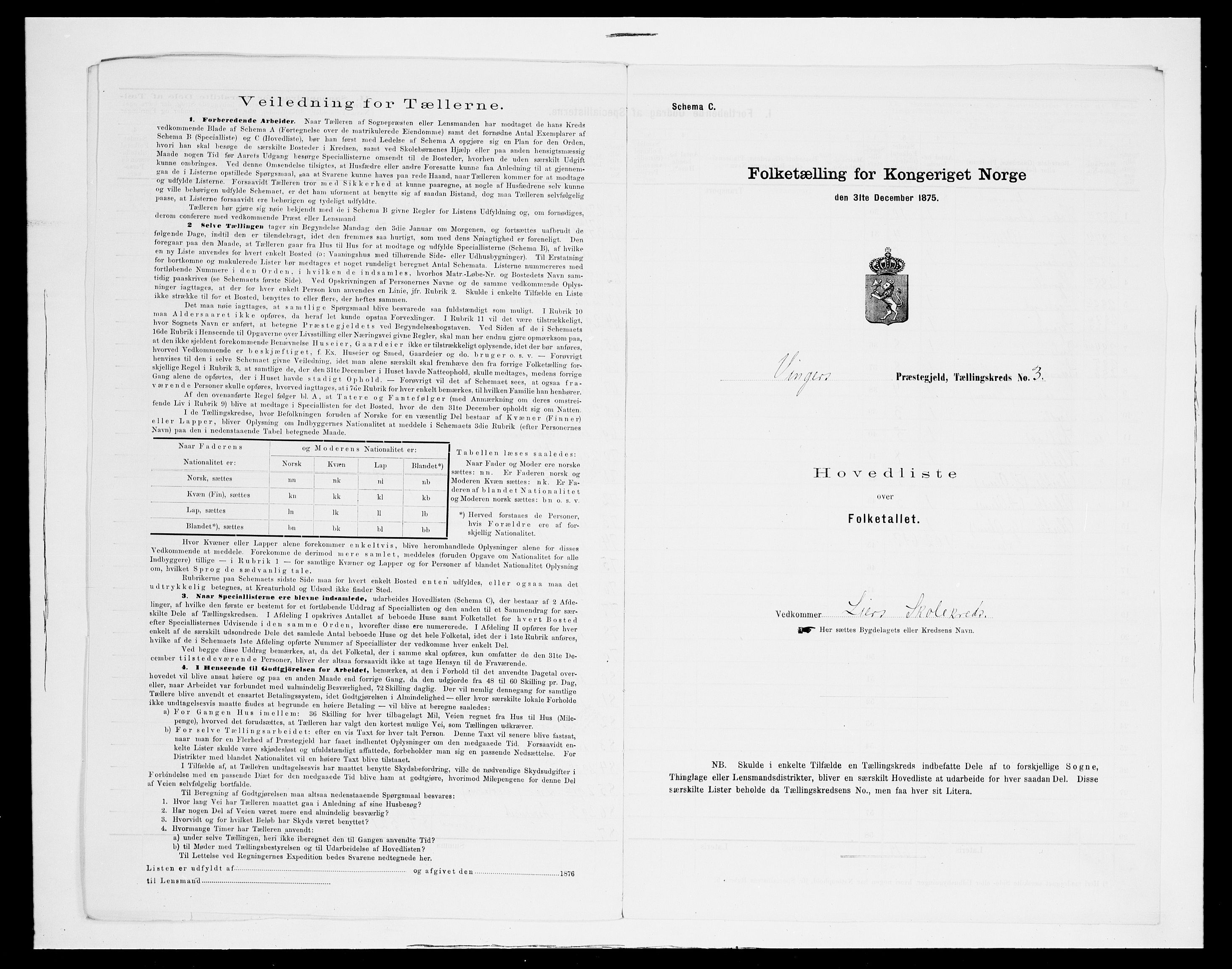 SAH, Folketelling 1875 for 0421L Vinger prestegjeld, Vinger sokn og Austmarka sokn, 1875, s. 25