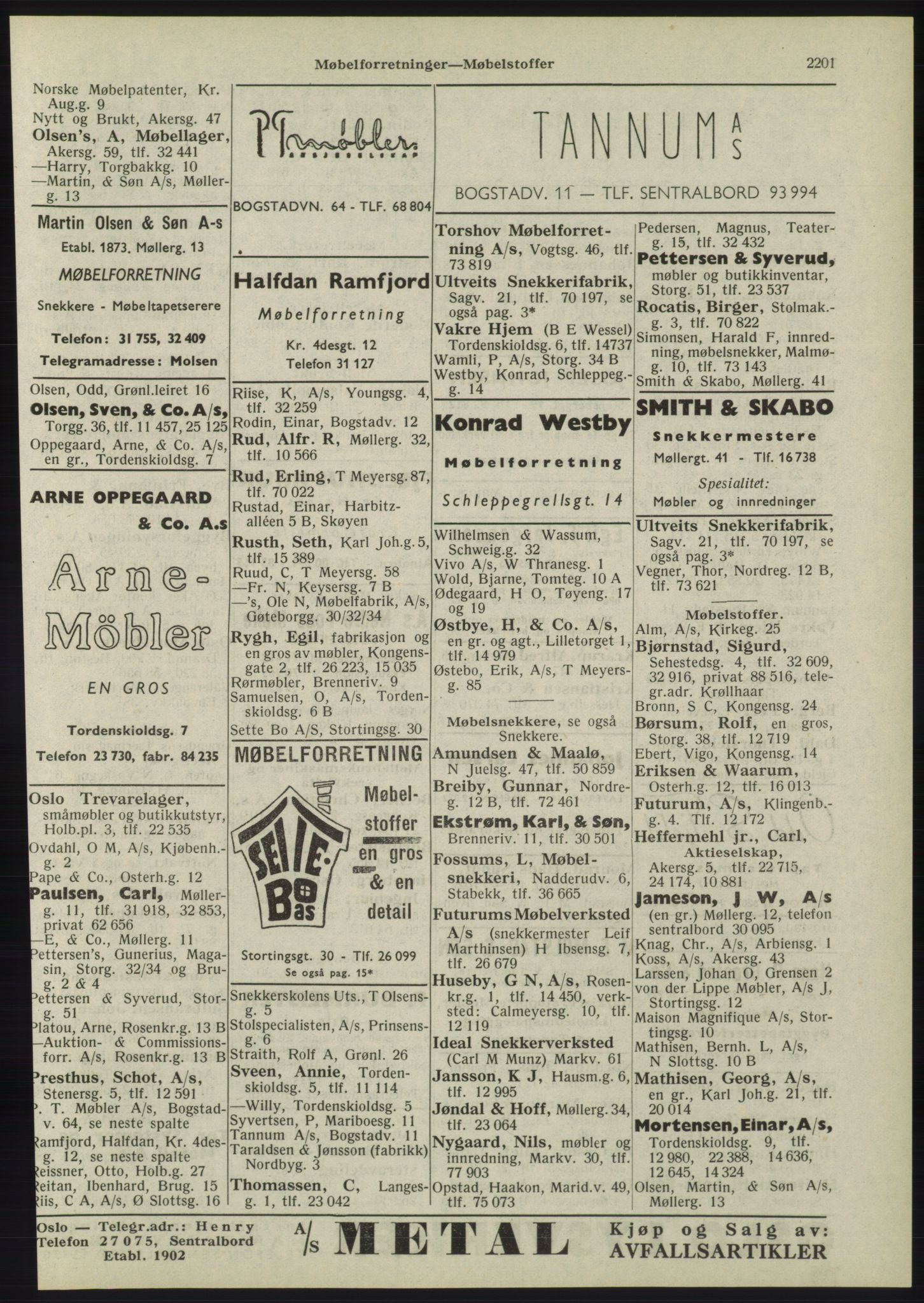 Kristiania/Oslo adressebok, PUBL/-, 1945, s. 2117