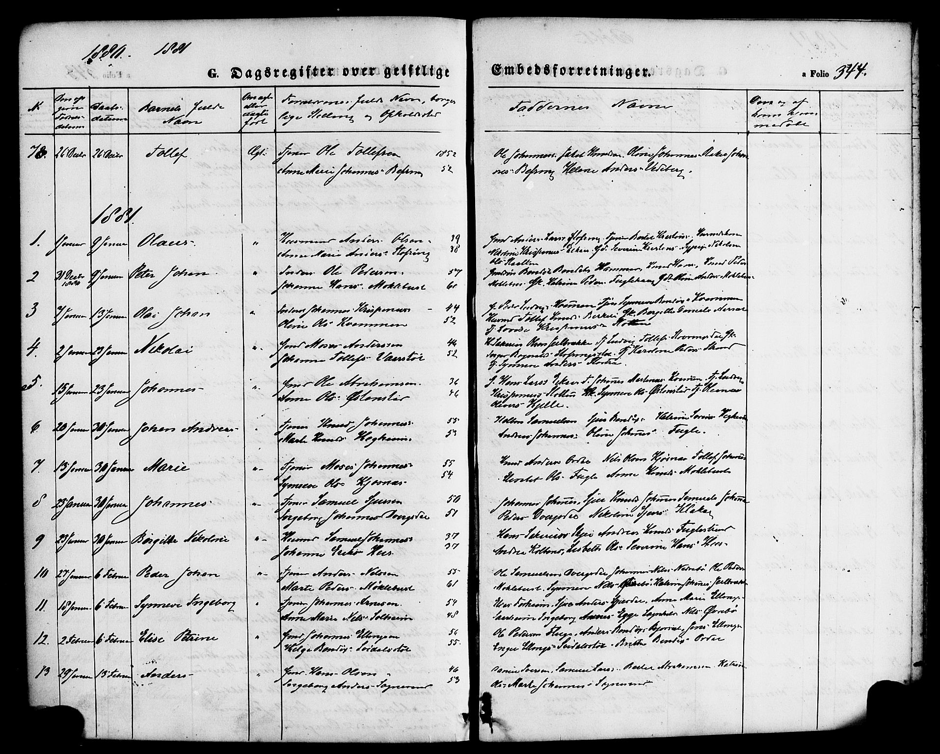 Jølster sokneprestembete, AV/SAB-A-80701/H/Haa/Haaa/L0011: Ministerialbok nr. A 11, 1866-1881, s. 344