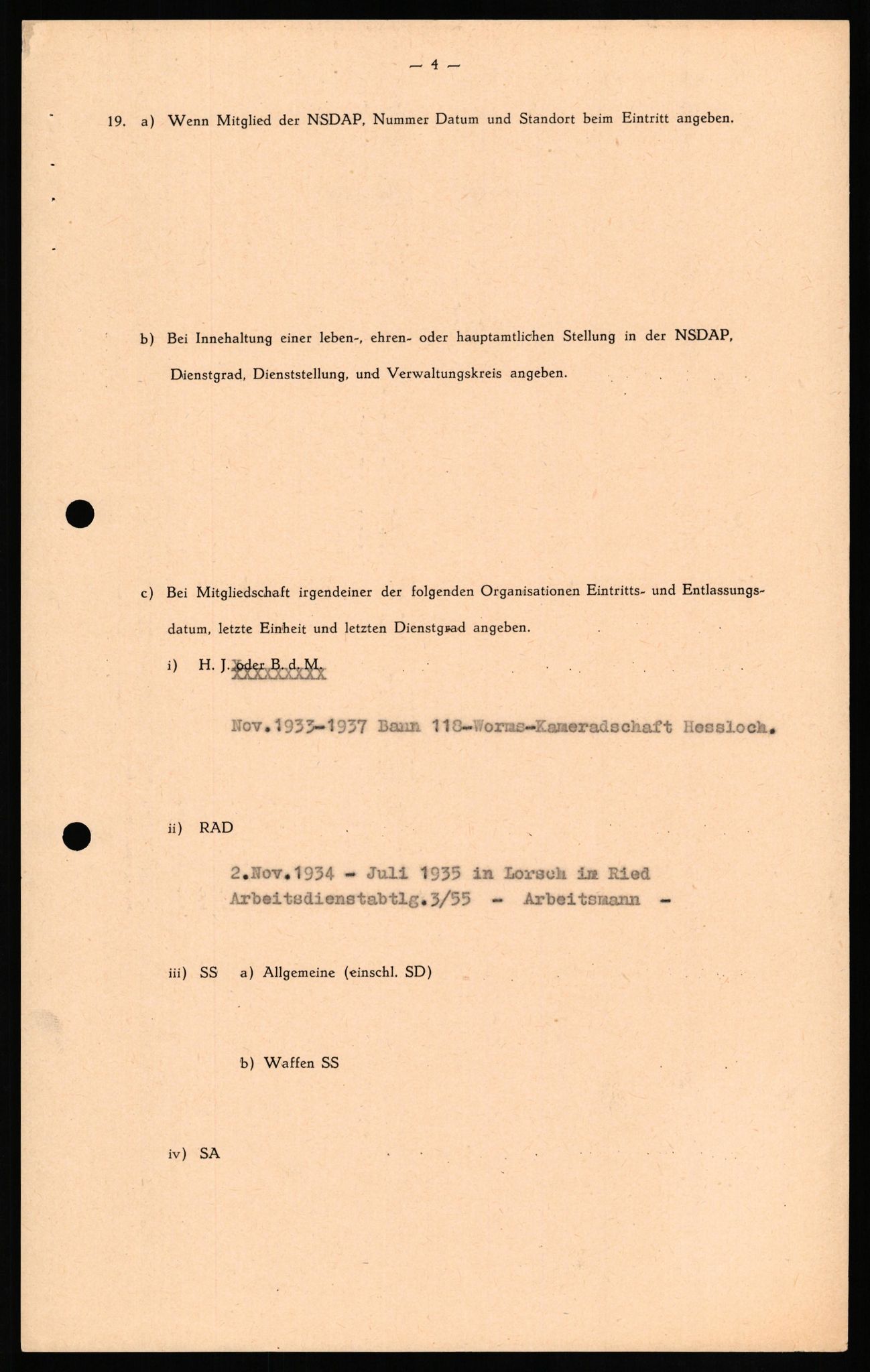 Forsvaret, Forsvarets overkommando II, AV/RA-RAFA-3915/D/Db/L0019: CI Questionaires. Tyske okkupasjonsstyrker i Norge. Tyskere., 1945-1946, s. 308