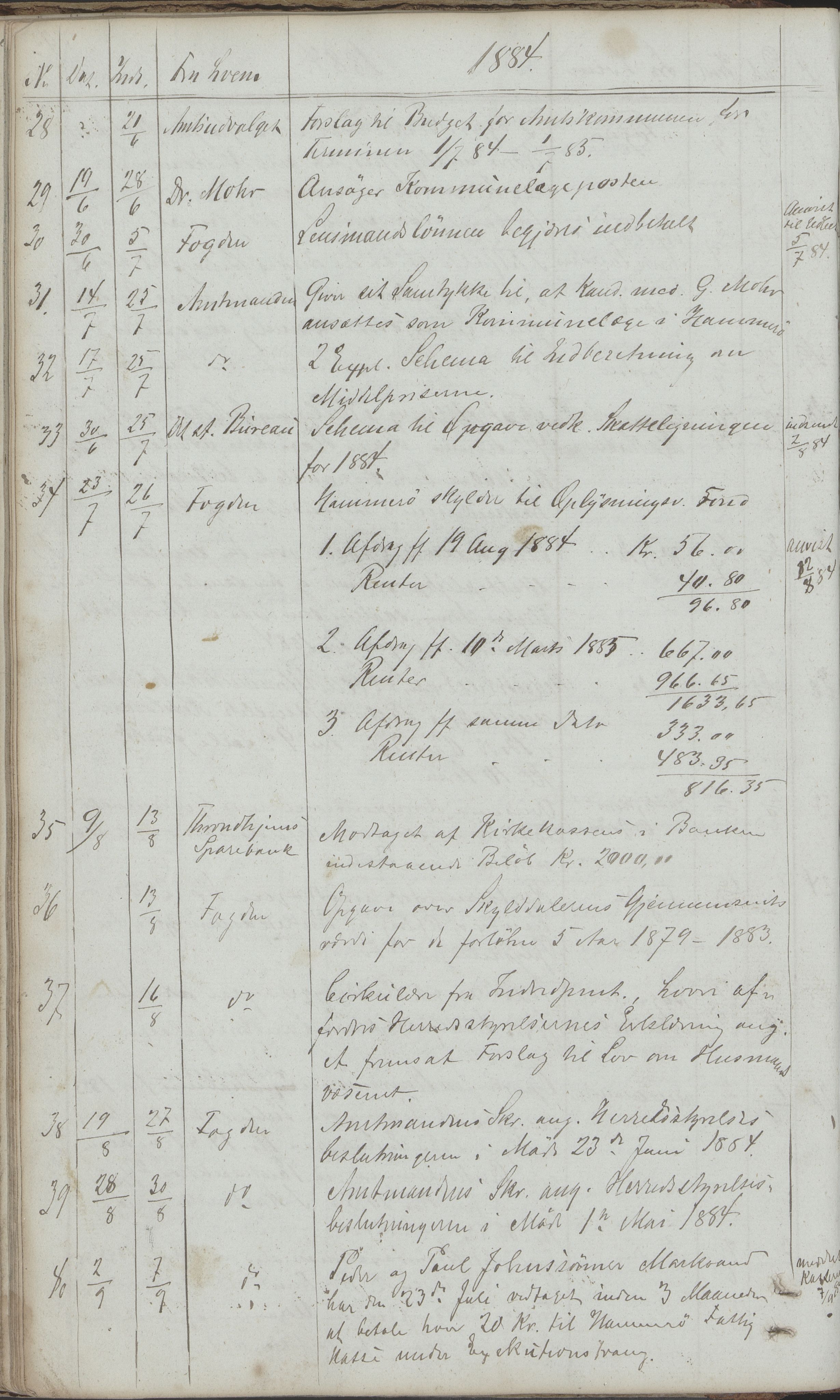 Hamarøy kommune. Formannskapet, AIN/K-18490.150/220/L0001: Protokoll, 1838-1904