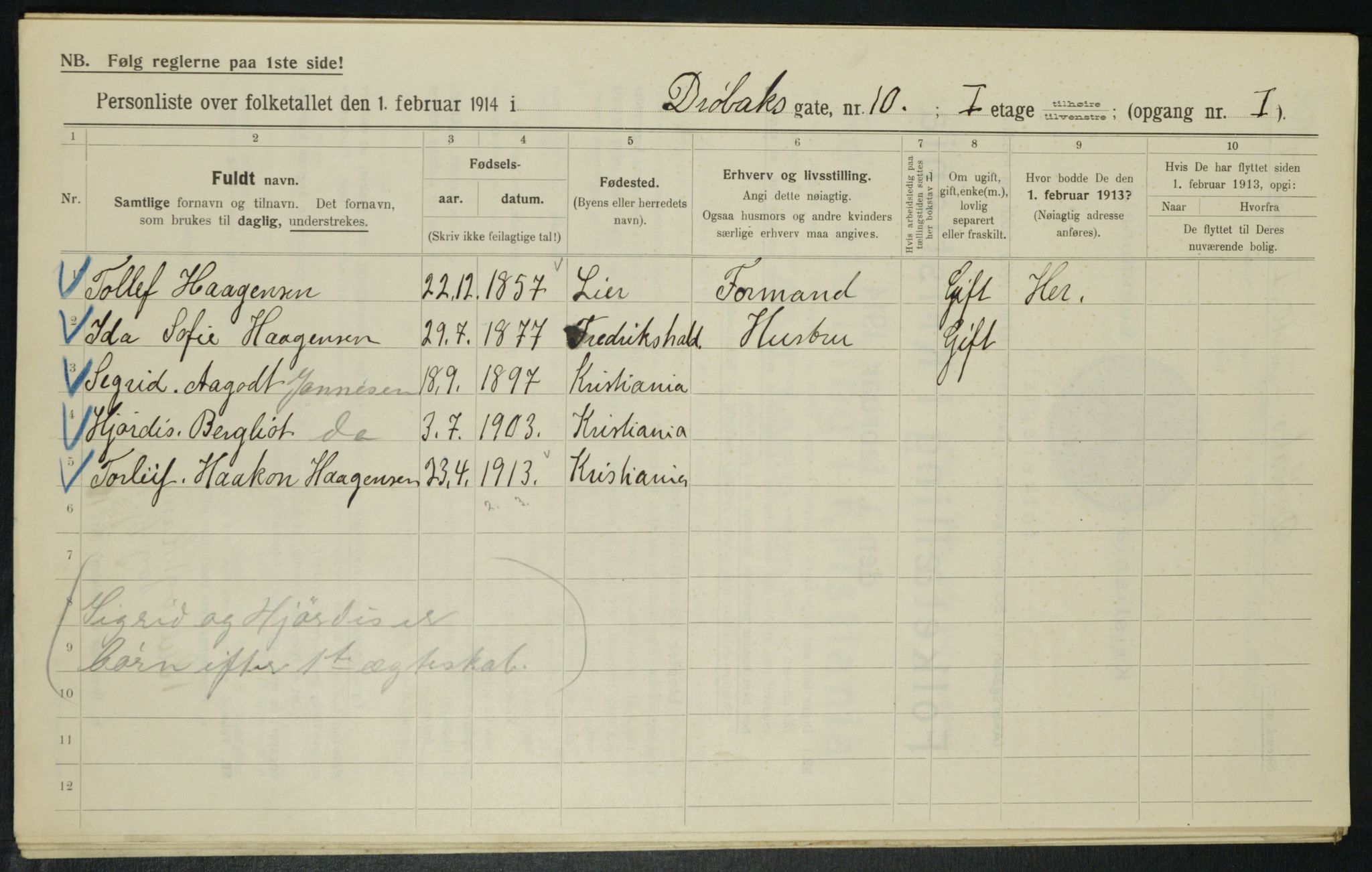 OBA, Kommunal folketelling 1.2.1914 for Kristiania, 1914, s. 17601
