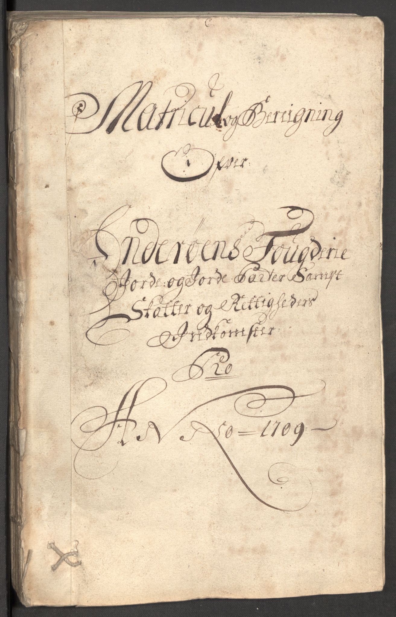 Rentekammeret inntil 1814, Reviderte regnskaper, Fogderegnskap, RA/EA-4092/R63/L4317: Fogderegnskap Inderøy, 1709, s. 25