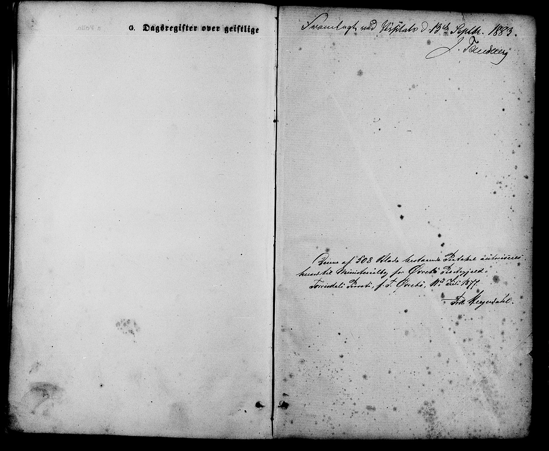 Vennesla sokneprestkontor, SAK/1111-0045/Fa/Fac/L0008: Ministerialbok nr. A 8, 1874-1883