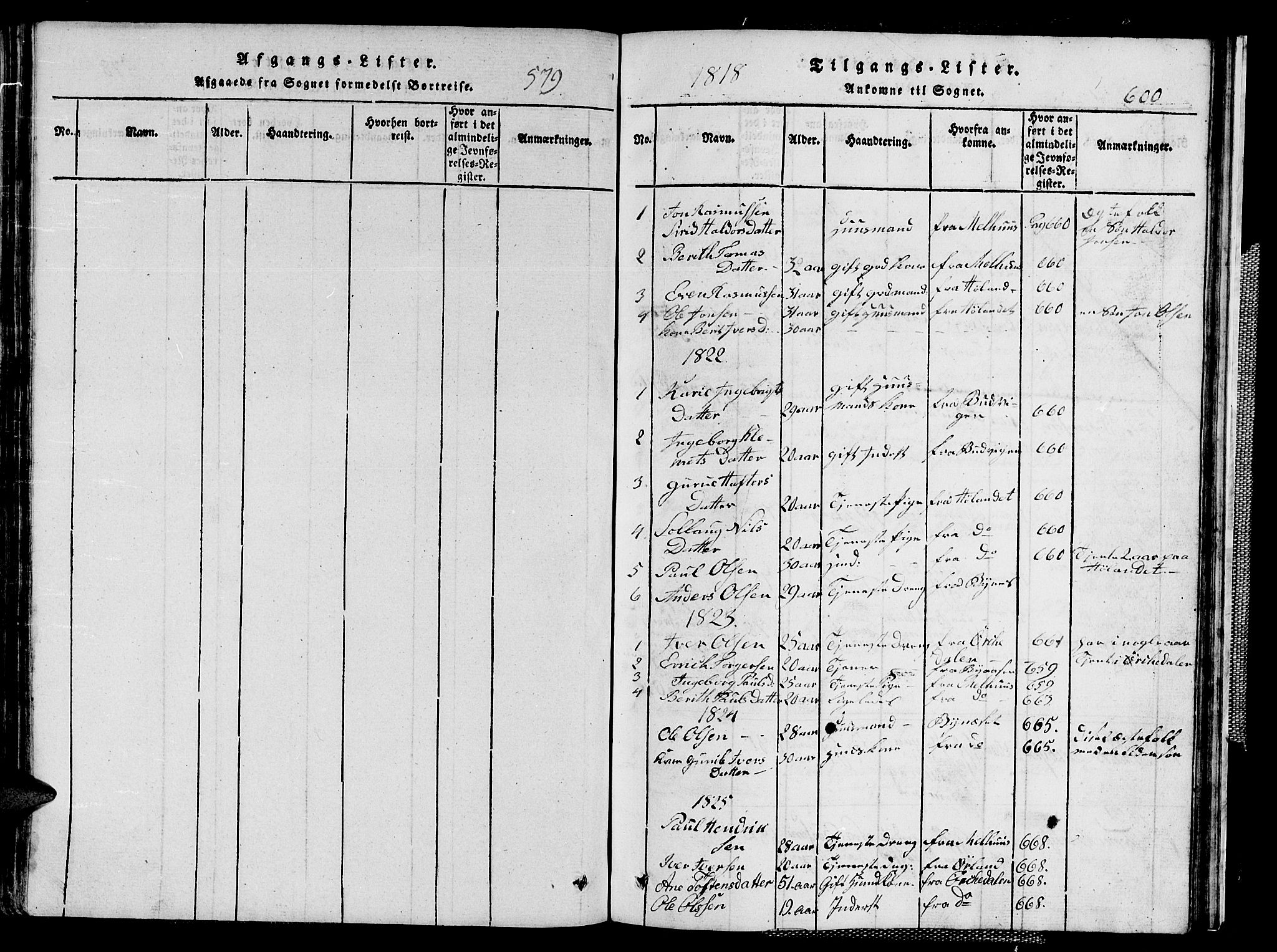 Ministerialprotokoller, klokkerbøker og fødselsregistre - Sør-Trøndelag, AV/SAT-A-1456/667/L0796: Klokkerbok nr. 667C01, 1817-1836, s. 579-600