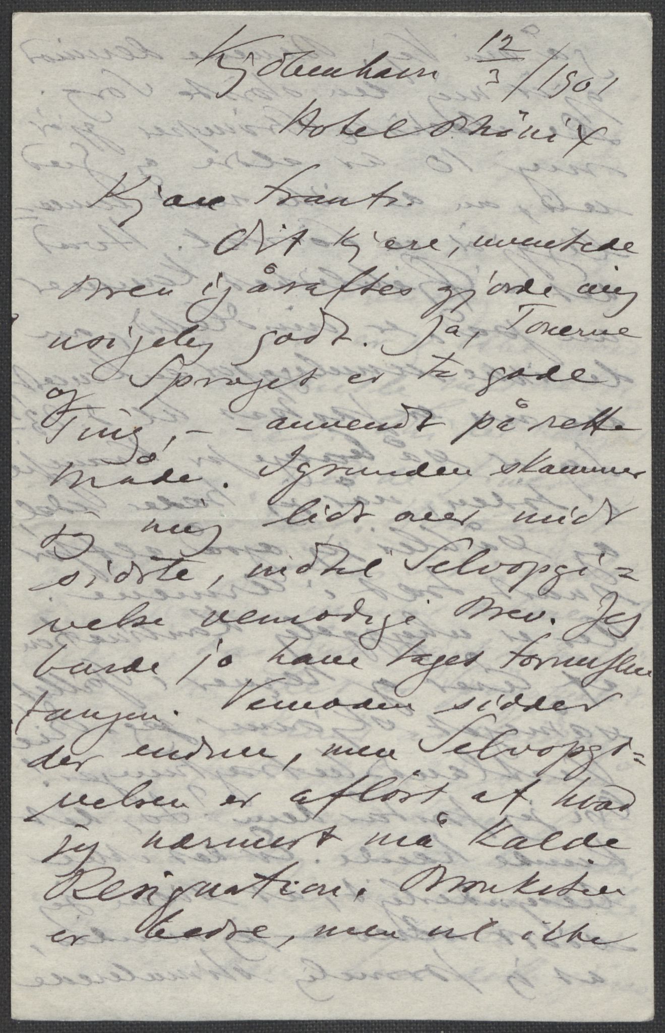 Beyer, Frants, RA/PA-0132/F/L0001: Brev fra Edvard Grieg til Frantz Beyer og "En del optegnelser som kan tjene til kommentar til brevene" av Marie Beyer, 1872-1907, s. 620