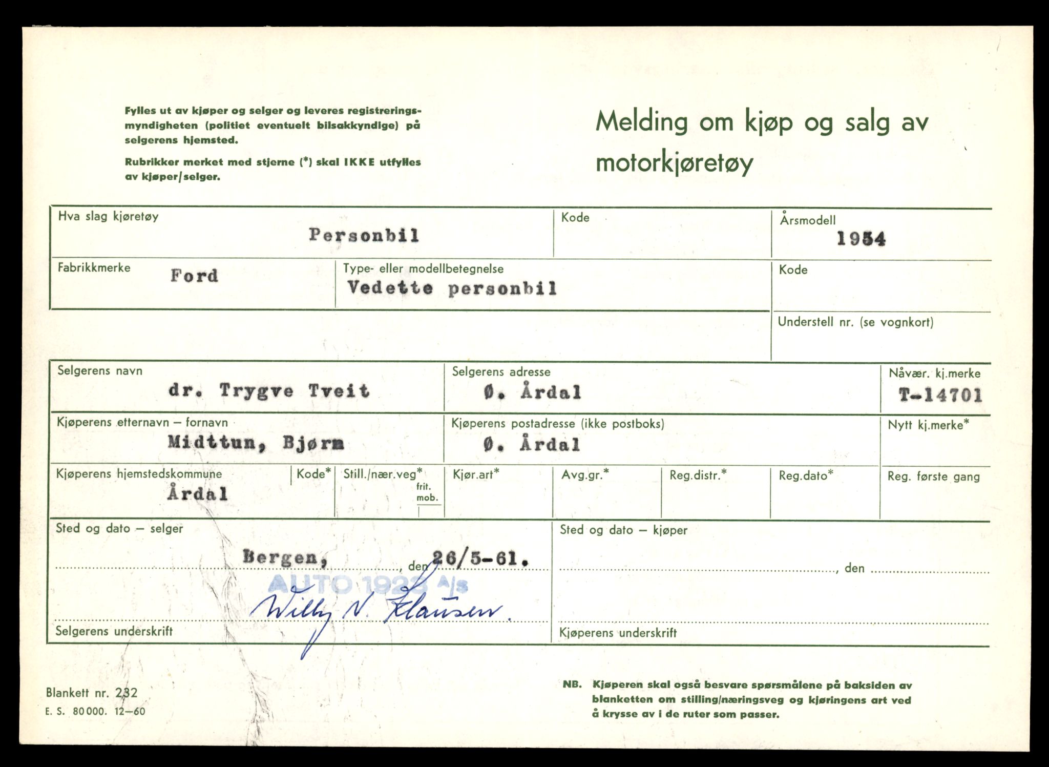 Møre og Romsdal vegkontor - Ålesund trafikkstasjon, SAT/A-4099/F/Fe/L0047: Registreringskort for kjøretøy T 14580 - T 14720, 1927-1998, s. 2845