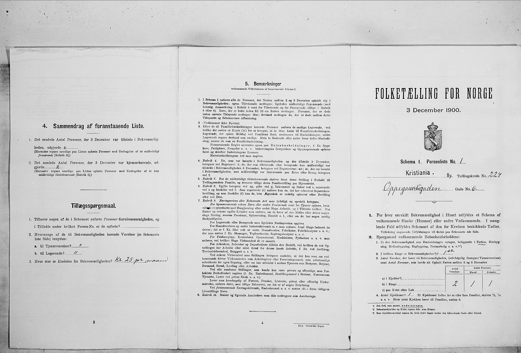 SAO, Folketelling 1900 for 0301 Kristiania kjøpstad, 1900, s. 68512