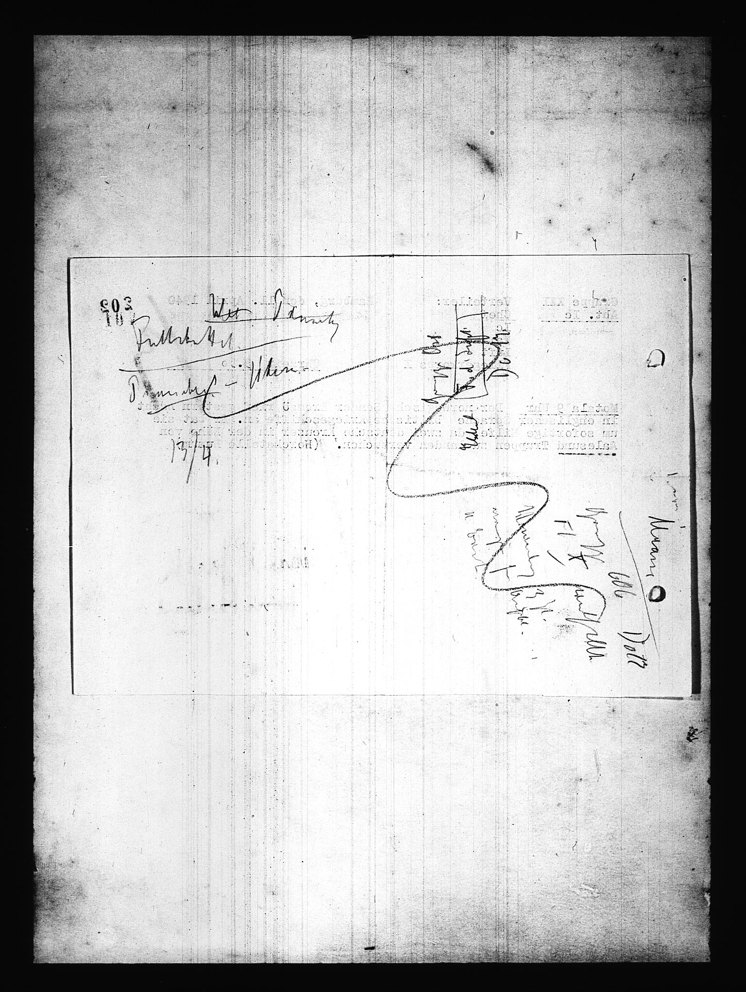 Documents Section, AV/RA-RAFA-2200/V/L0085: Amerikansk mikrofilm "Captured German Documents".
Box No. 724.  FKA jnr. 615/1954., 1940-1941, s. 57