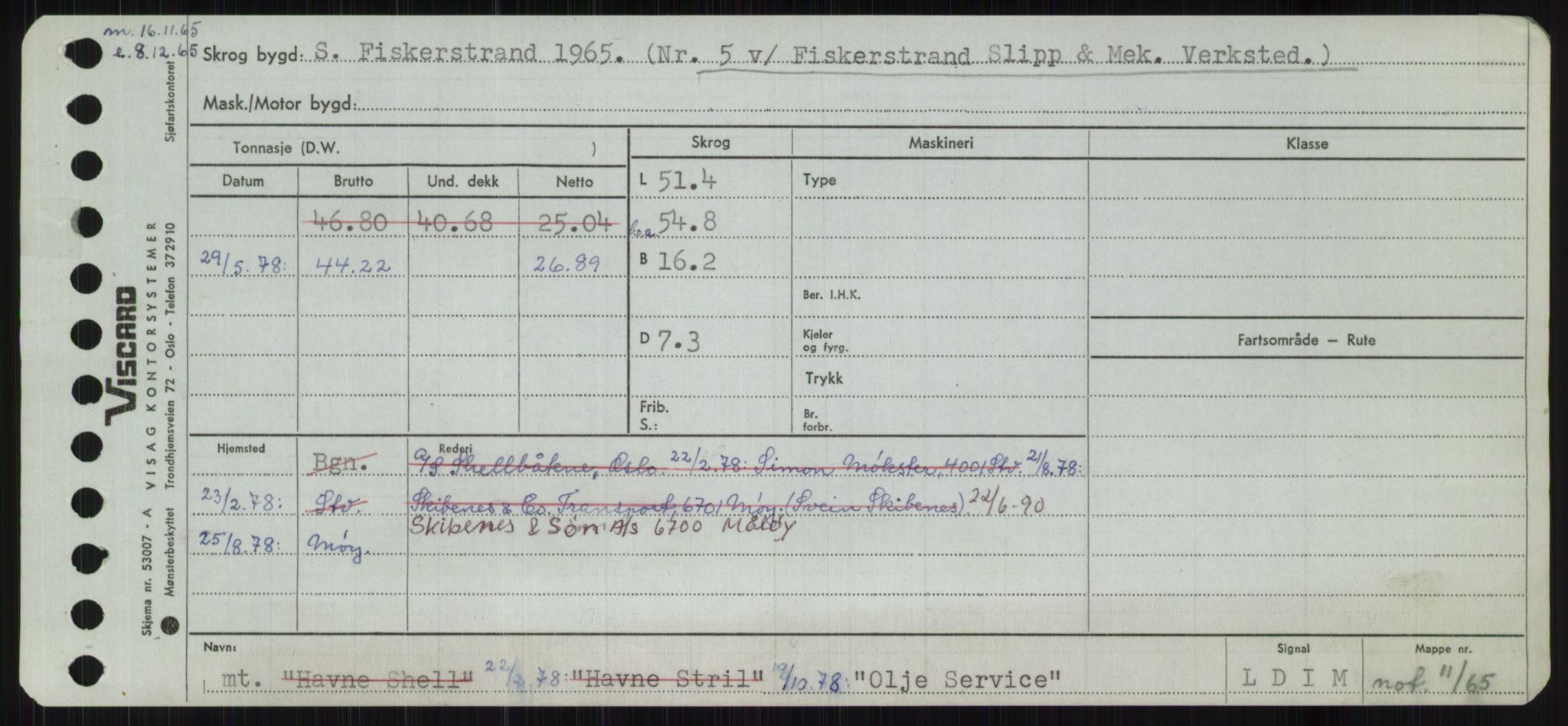 Sjøfartsdirektoratet med forløpere, Skipsmålingen, RA/S-1627/H/Ha/L0004/0002: Fartøy, Mas-R / Fartøy, Odin-R, s. 75