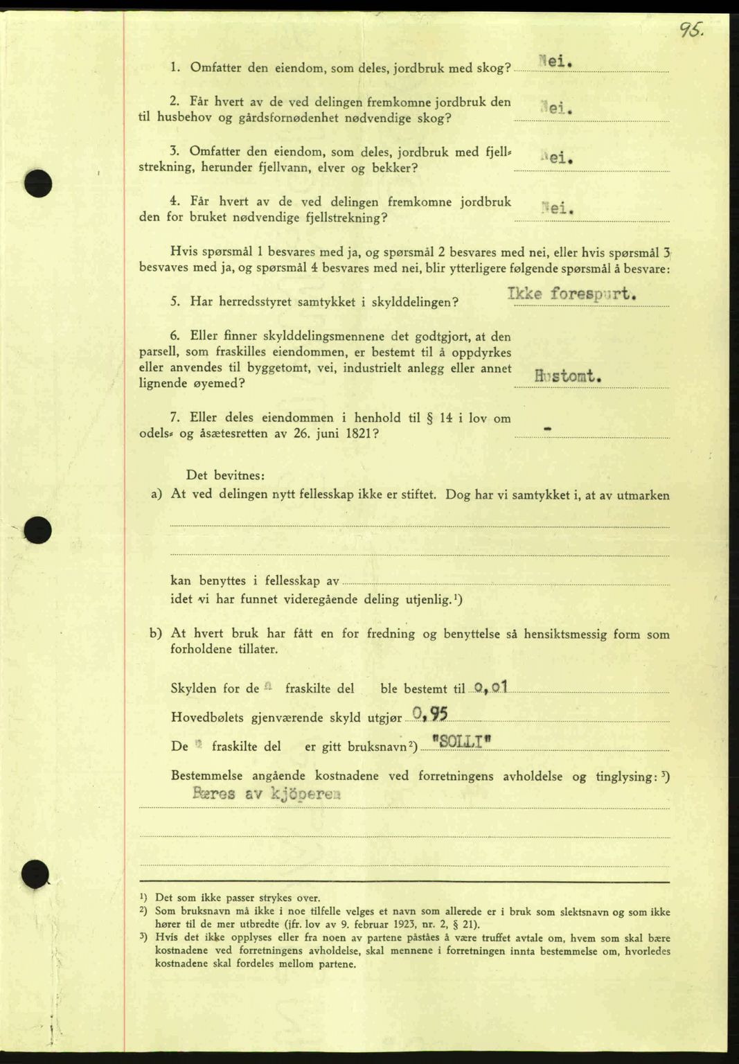 Nordmøre sorenskriveri, SAT/A-4132/1/2/2Ca: Pantebok nr. A96, 1943-1944, Dagboknr: 2077/1943
