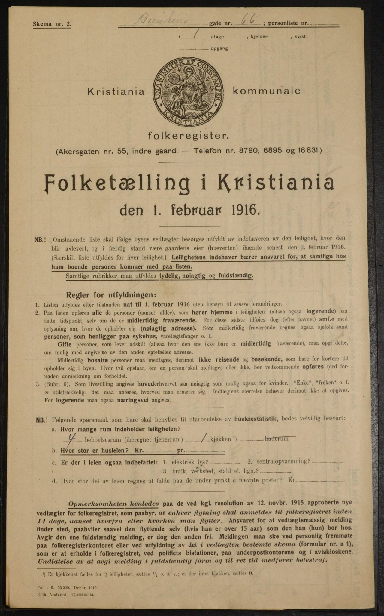 OBA, Kommunal folketelling 1.2.1916 for Kristiania, 1916, s. 9279