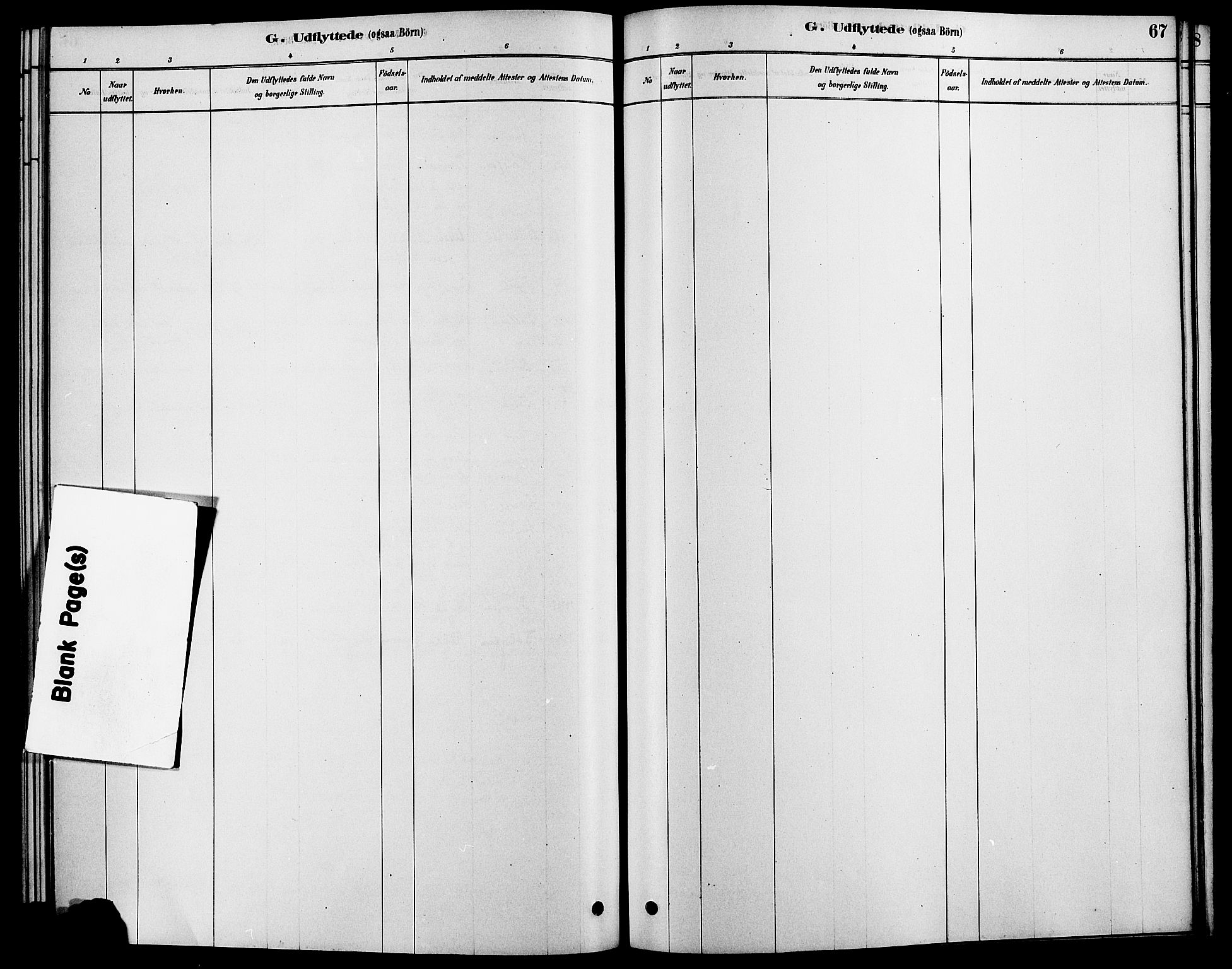 Rendalen prestekontor, SAH/PREST-054/H/Ha/Haa/L0007: Ministerialbok nr. 7, 1878-1898, s. 67