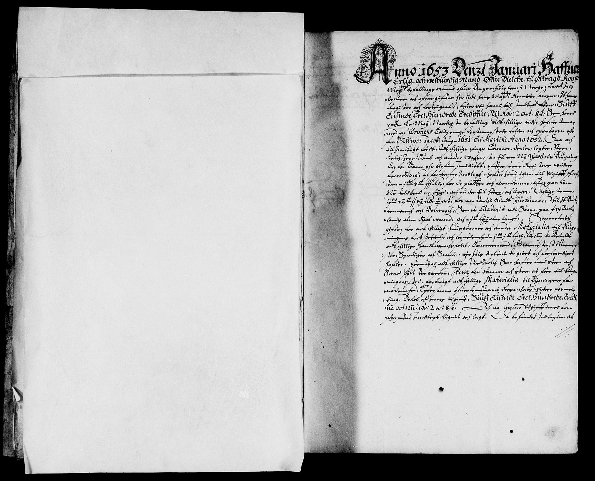 Rentekammeret inntil 1814, Reviderte regnskaper, Lensregnskaper, AV/RA-EA-5023/R/Rb/Rbt/L0124: Bergenhus len, 1652-1654