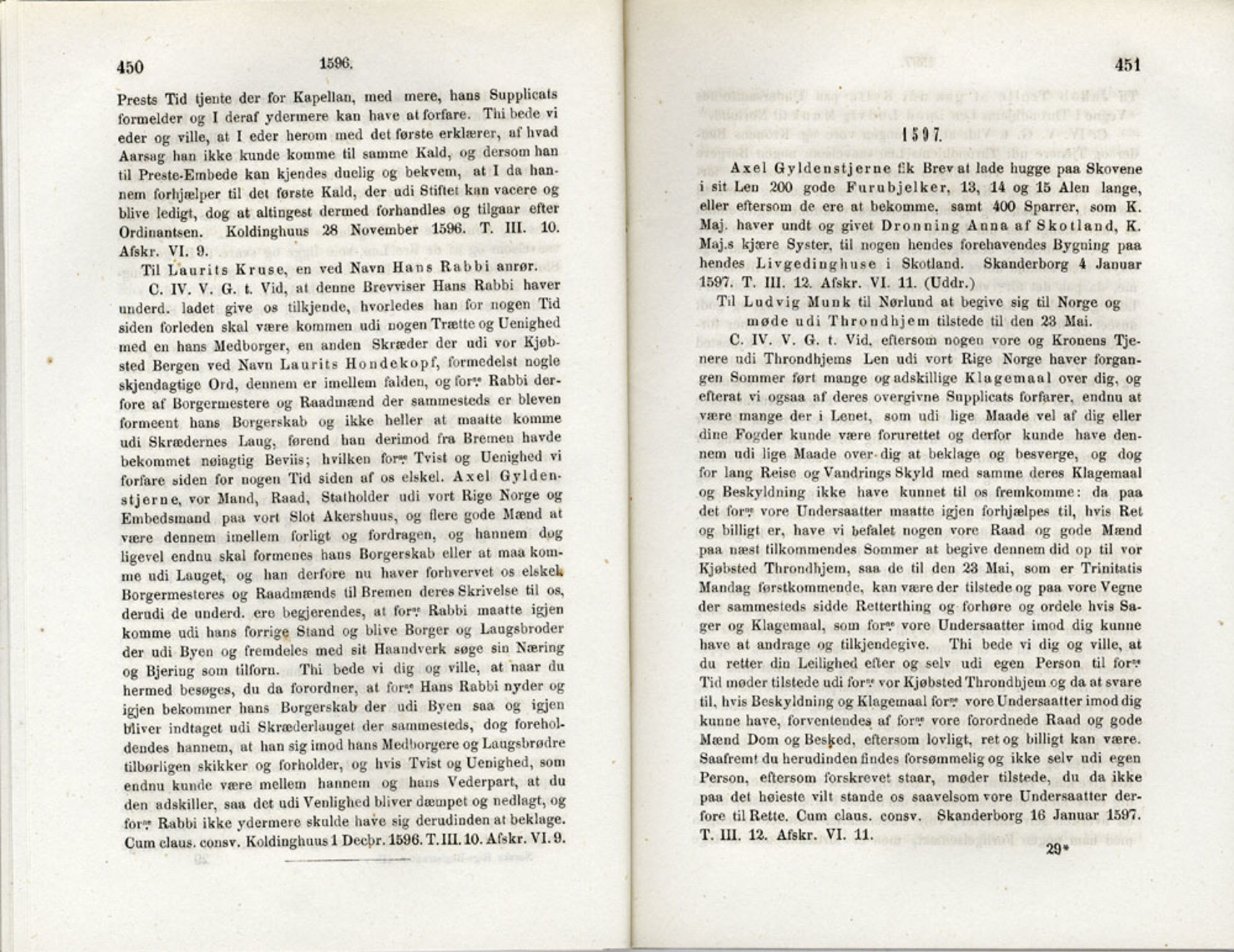 Publikasjoner utgitt av Det Norske Historiske Kildeskriftfond, PUBL/-/-/-: Norske Rigs-Registranter, bind 3, 1588-1602, s. 450-451