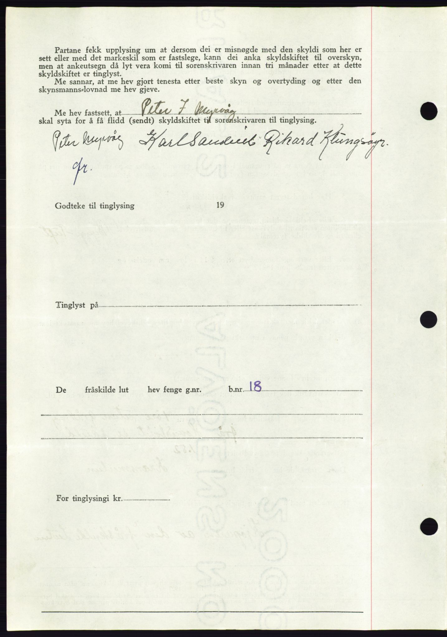 Søre Sunnmøre sorenskriveri, AV/SAT-A-4122/1/2/2C/L0078: Pantebok nr. 4A, 1946-1946, Dagboknr: 911/1946