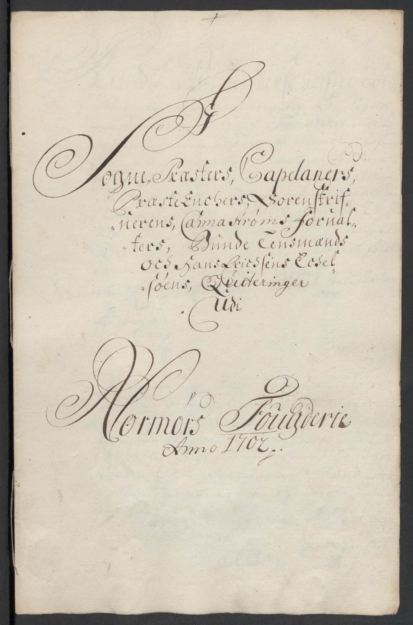 Rentekammeret inntil 1814, Reviderte regnskaper, Fogderegnskap, AV/RA-EA-4092/R56/L3739: Fogderegnskap Nordmøre, 1700-1702, s. 485