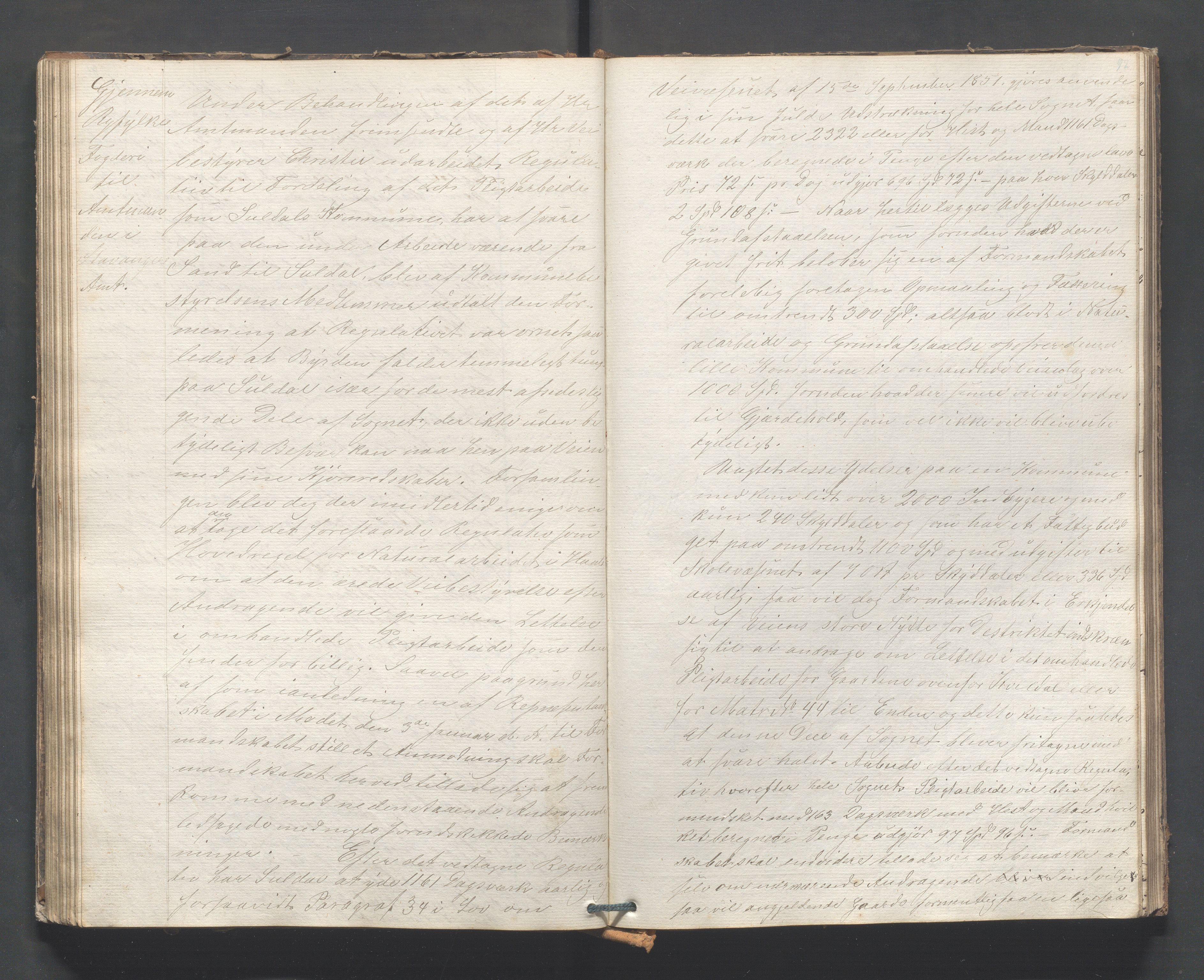 Suldal kommune - Formannskapet/Rådmannen, IKAR/K-101908/B/L0001: Kopibok, 1837-1889, s. 92