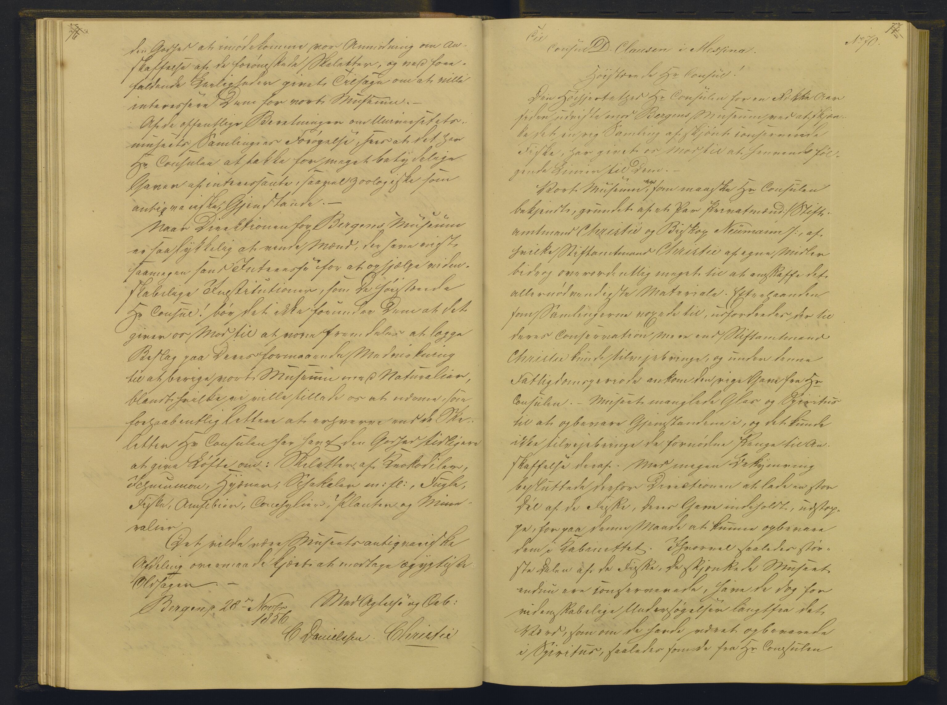 Bergens Museum, AV/SAB-A-17301/08/B/Ba/L0001: Kopibok , 1852-1874, s. 76-77