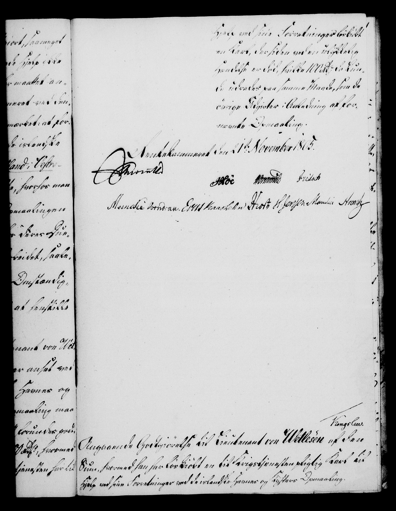 Rentekammeret, Kammerkanselliet, RA/EA-3111/G/Gf/Gfa/L0087: Norsk relasjons- og resolusjonsprotokoll (merket RK 52.87), 1805, s. 617