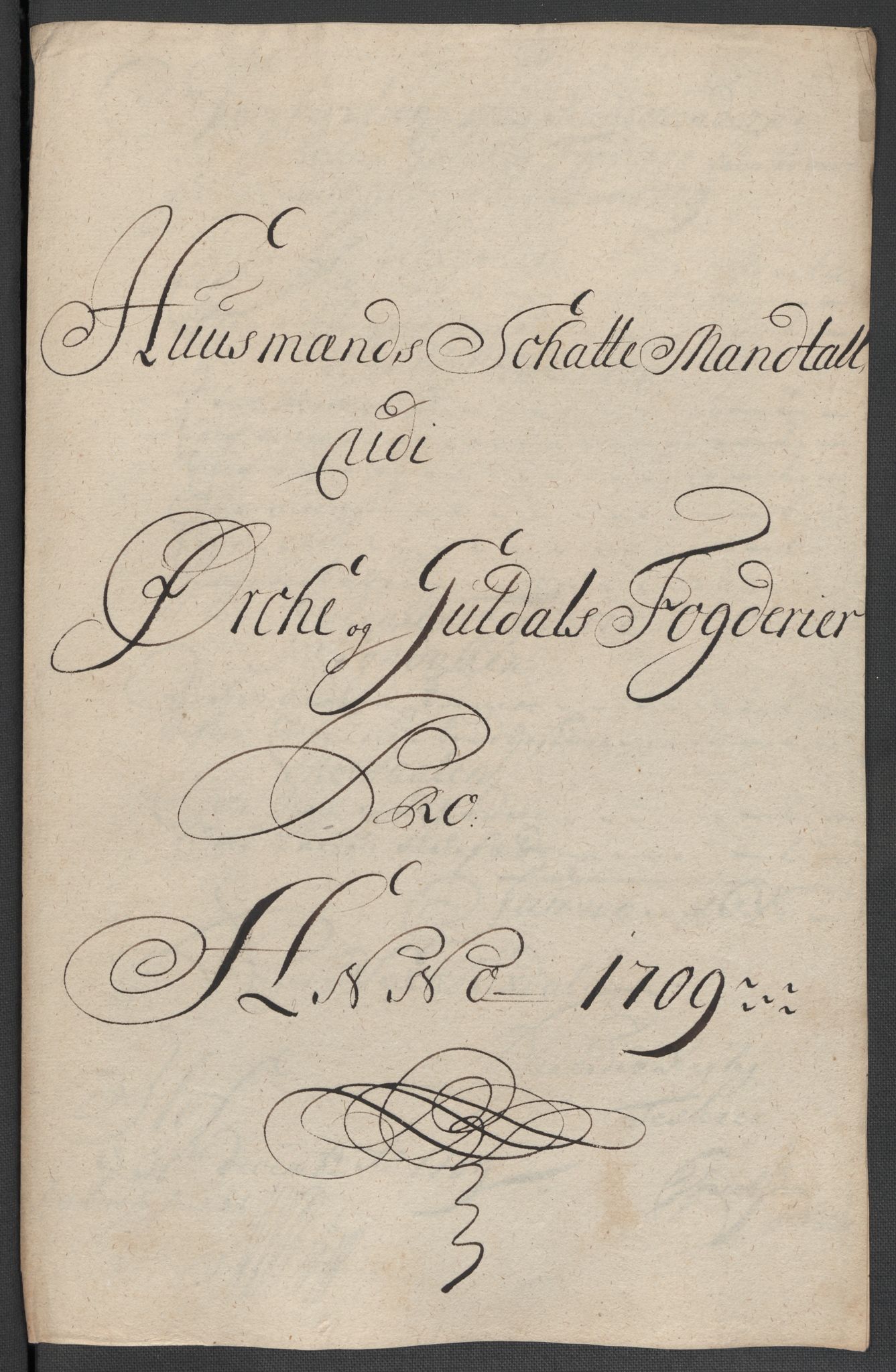 Rentekammeret inntil 1814, Reviderte regnskaper, Fogderegnskap, RA/EA-4092/R60/L3959: Fogderegnskap Orkdal og Gauldal, 1709, s. 139