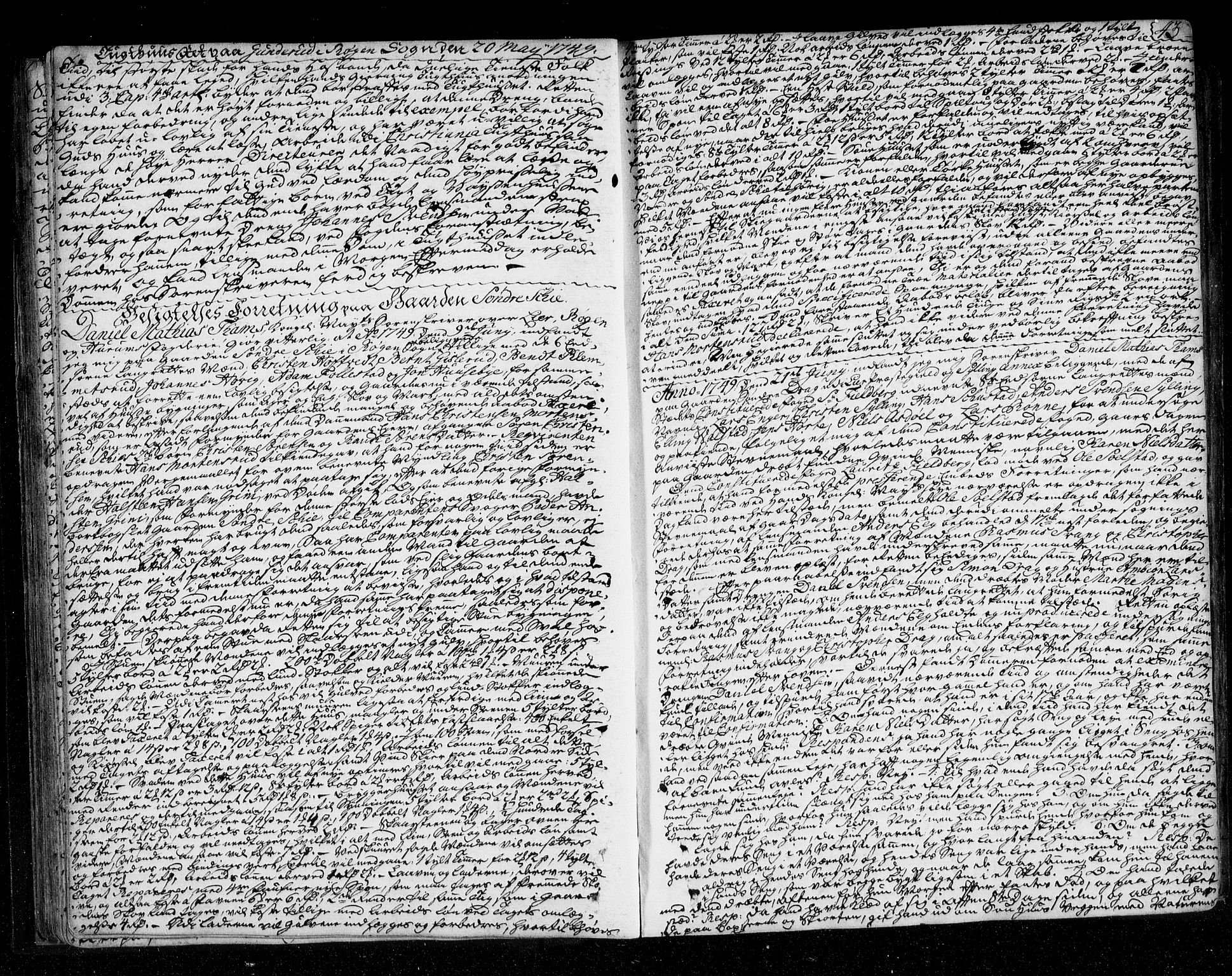 Lier, Røyken og Hurum sorenskriveri, AV/SAKO-A-89/F/Fa/L0052: Tingbok, 1748-1755, s. 43