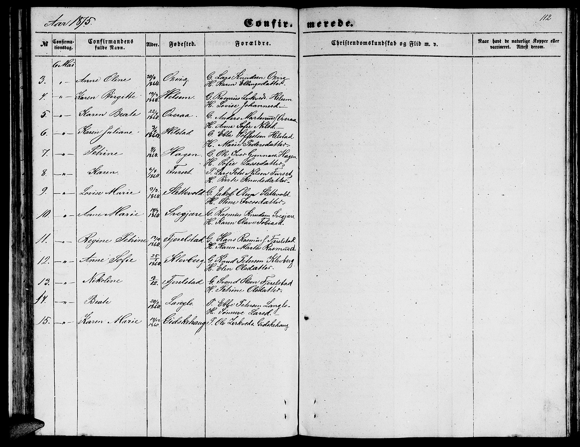 Ministerialprotokoller, klokkerbøker og fødselsregistre - Møre og Romsdal, AV/SAT-A-1454/520/L0291: Klokkerbok nr. 520C03, 1854-1881, s. 112