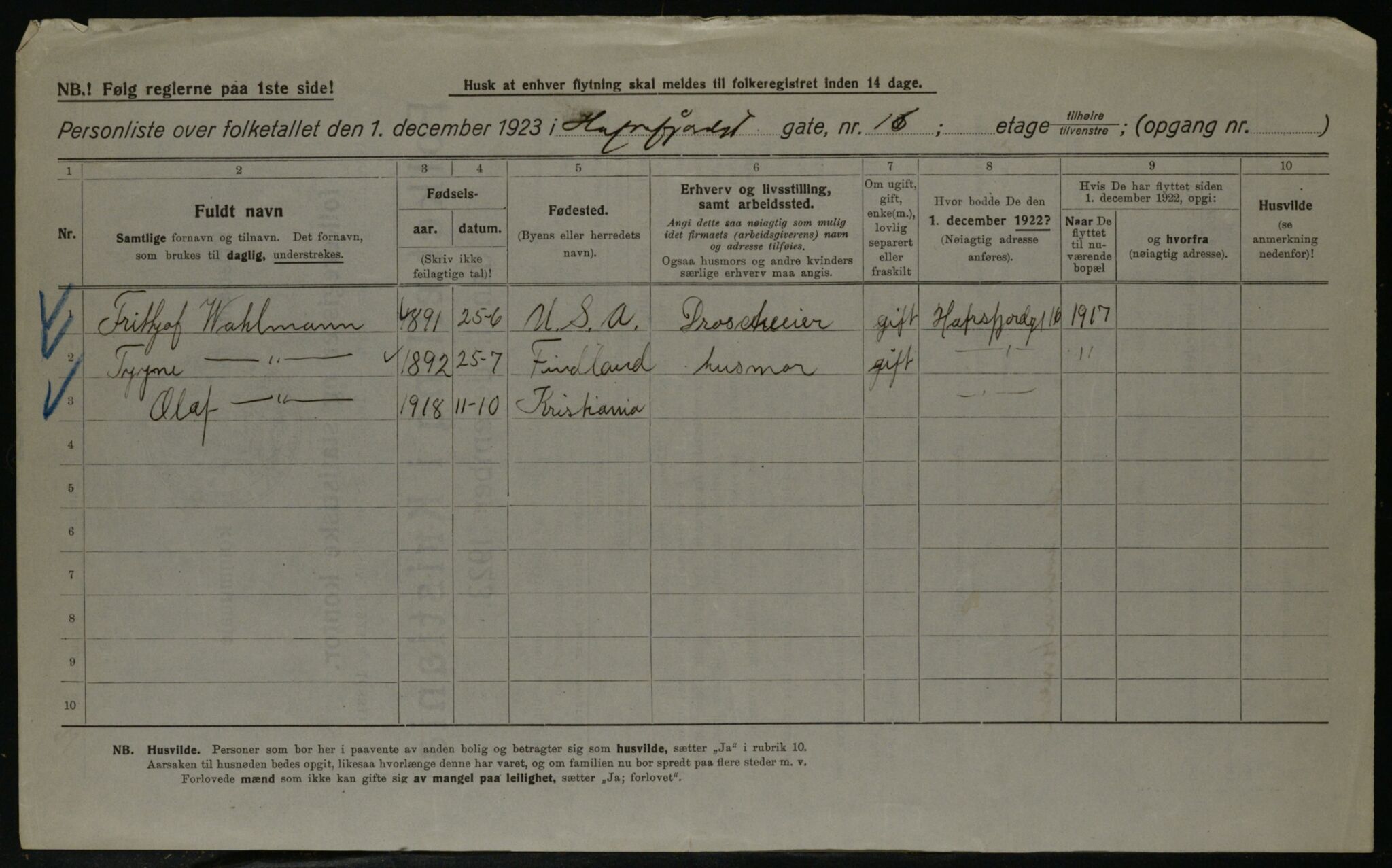 OBA, Kommunal folketelling 1.12.1923 for Kristiania, 1923, s. 37342