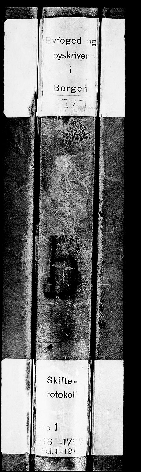 Byfogd og Byskriver i Bergen, AV/SAB-A-3401/06/06C/L0001a: Skifteprotokoller, 1716-1718