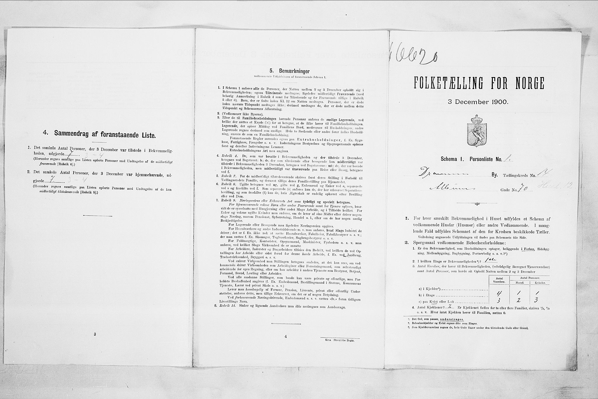 RA, Folketelling 1900 for 0602 Drammen kjøpstad, 1900, s. 2566