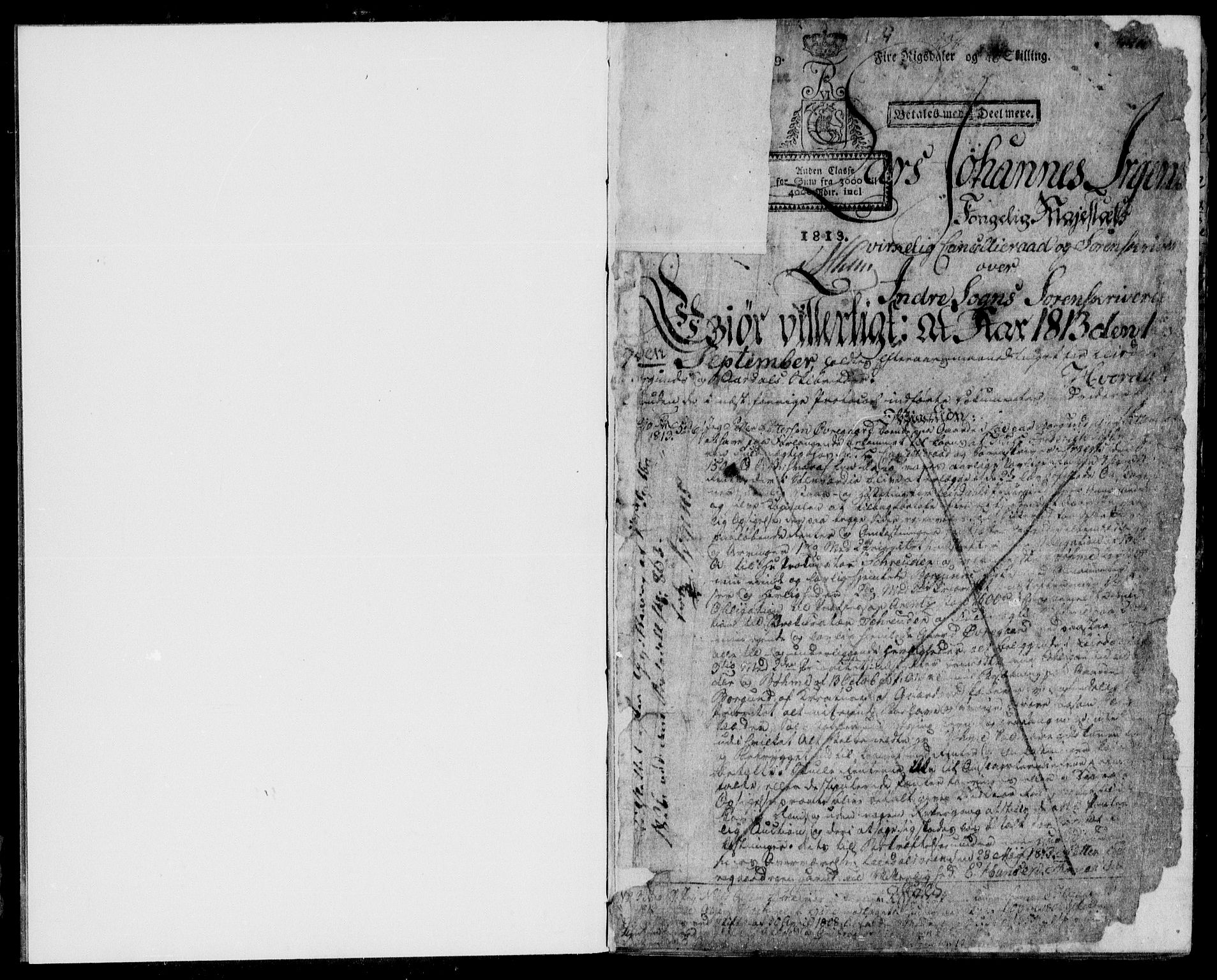 Indre Sogn tingrett, AV/SAB-A-3301/1/G/Gb/Gba/L0007a: Pantebok nr. II.B.7a, 1813-1825, s. 1