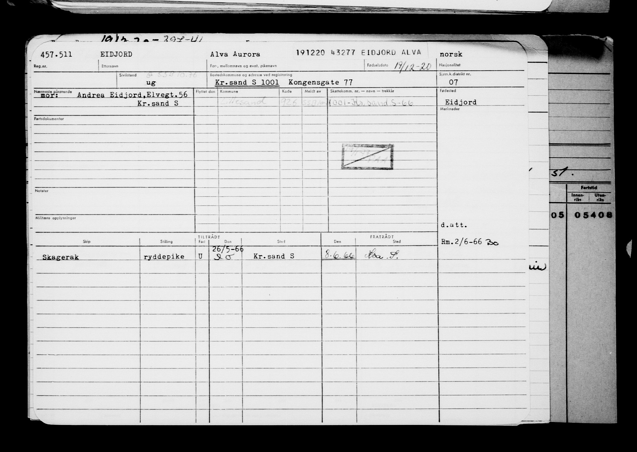 Direktoratet for sjømenn, AV/RA-S-3545/G/Gb/L0188: Hovedkort, 1920, s. 440