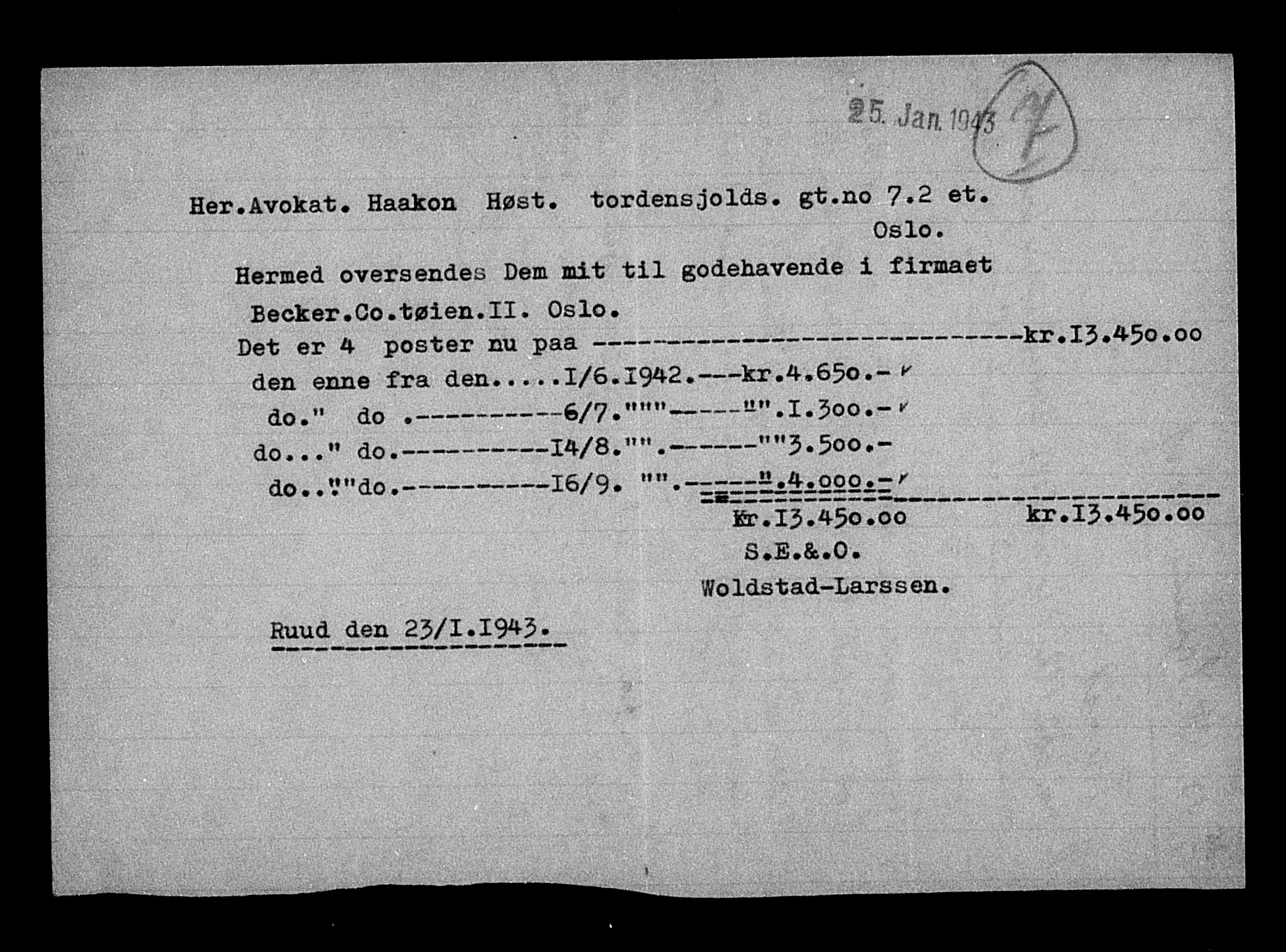 Justisdepartementet, Tilbakeføringskontoret for inndratte formuer, AV/RA-S-1564/H/Hc/Hcc/L0919: --, 1945-1947, s. 123