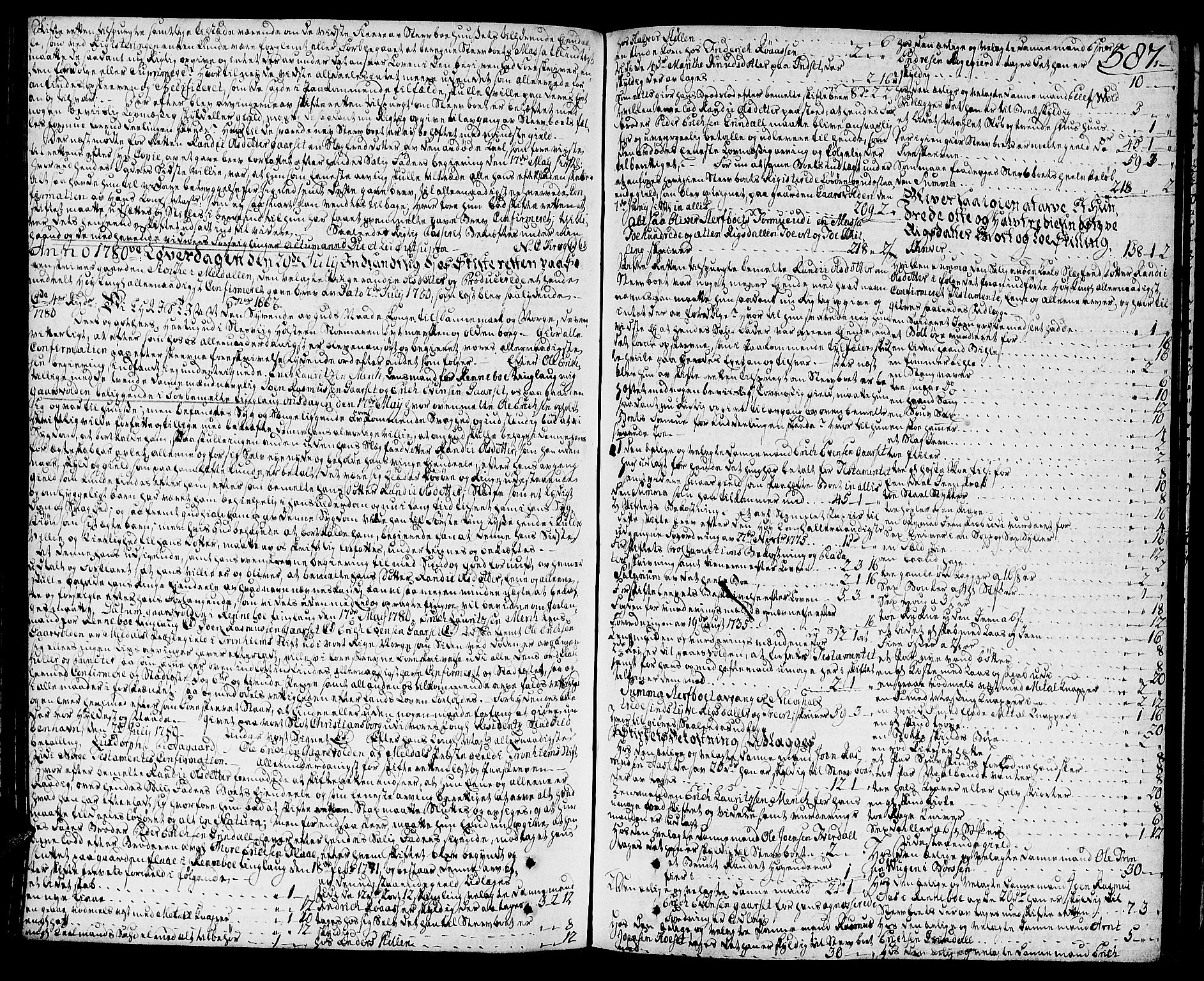Orkdal sorenskriveri, SAT/A-4169/1/3/3Aa/L0007: Skifteprotokoller, 1767-1782, s. 586b-587a