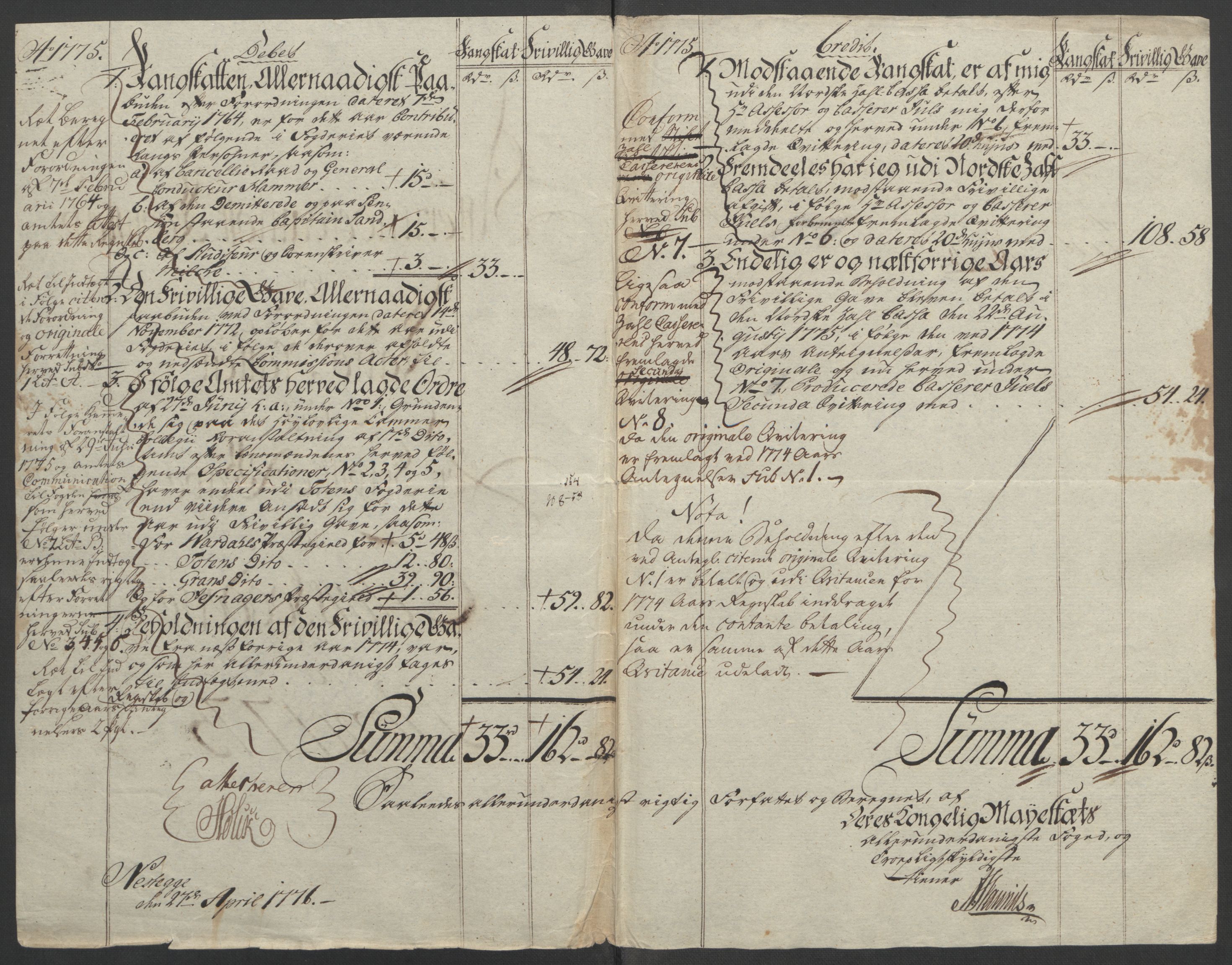 Rentekammeret inntil 1814, Reviderte regnskaper, Fogderegnskap, RA/EA-4092/R19/L1399: Fogderegnskap Toten, Hadeland og Vardal, 1762-1783, s. 367