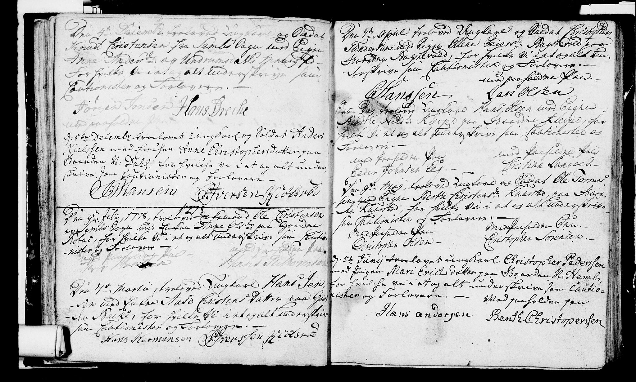 Våle kirkebøker, AV/SAKO-A-334/H/Hb/L0002: Forlovererklæringer nr. 2, 1756-1799, s. 17