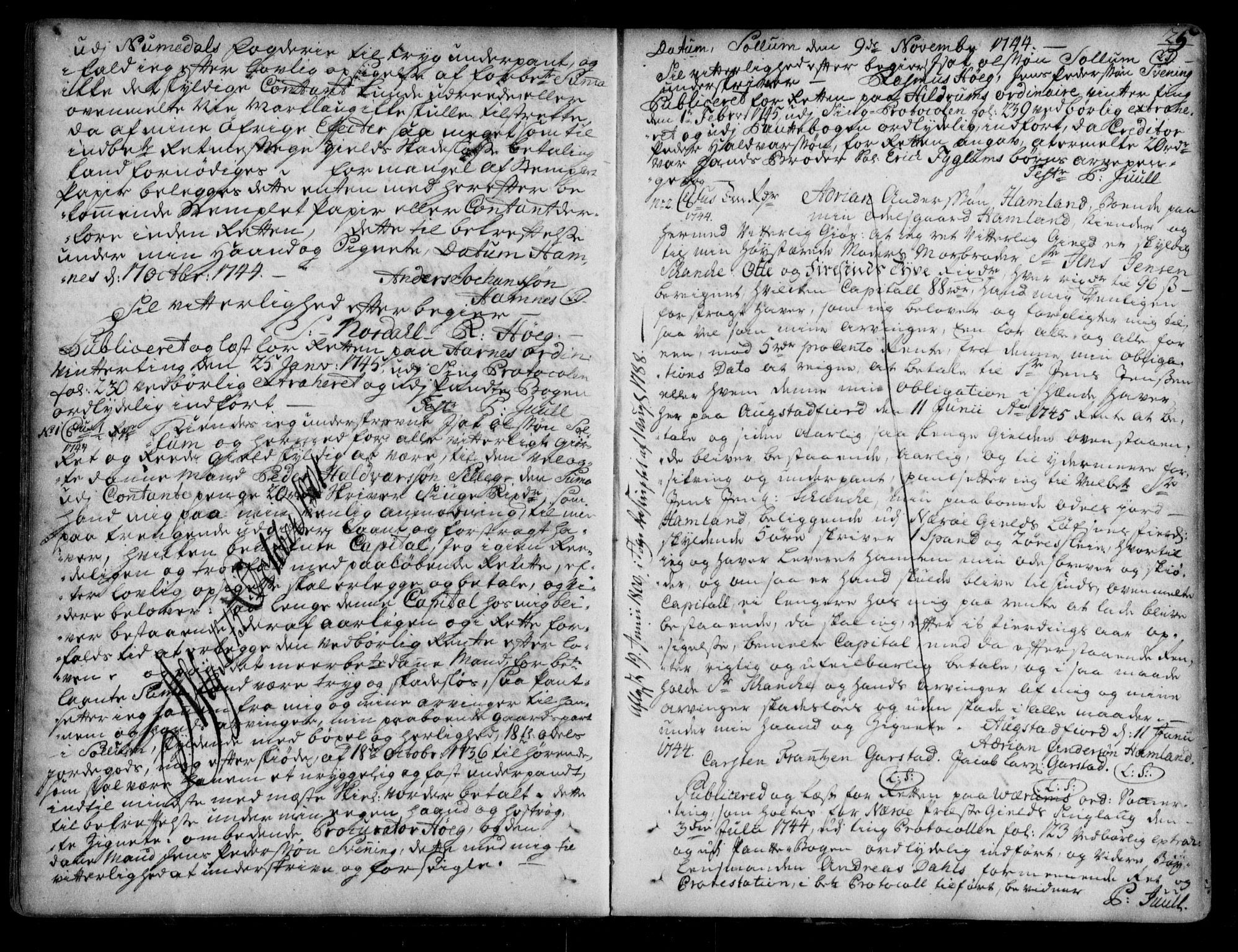 Namdal sorenskriveri, SAT/A-4133/1/2/2C/L0001: Pantebok nr. A, 1733-1746, s. 25