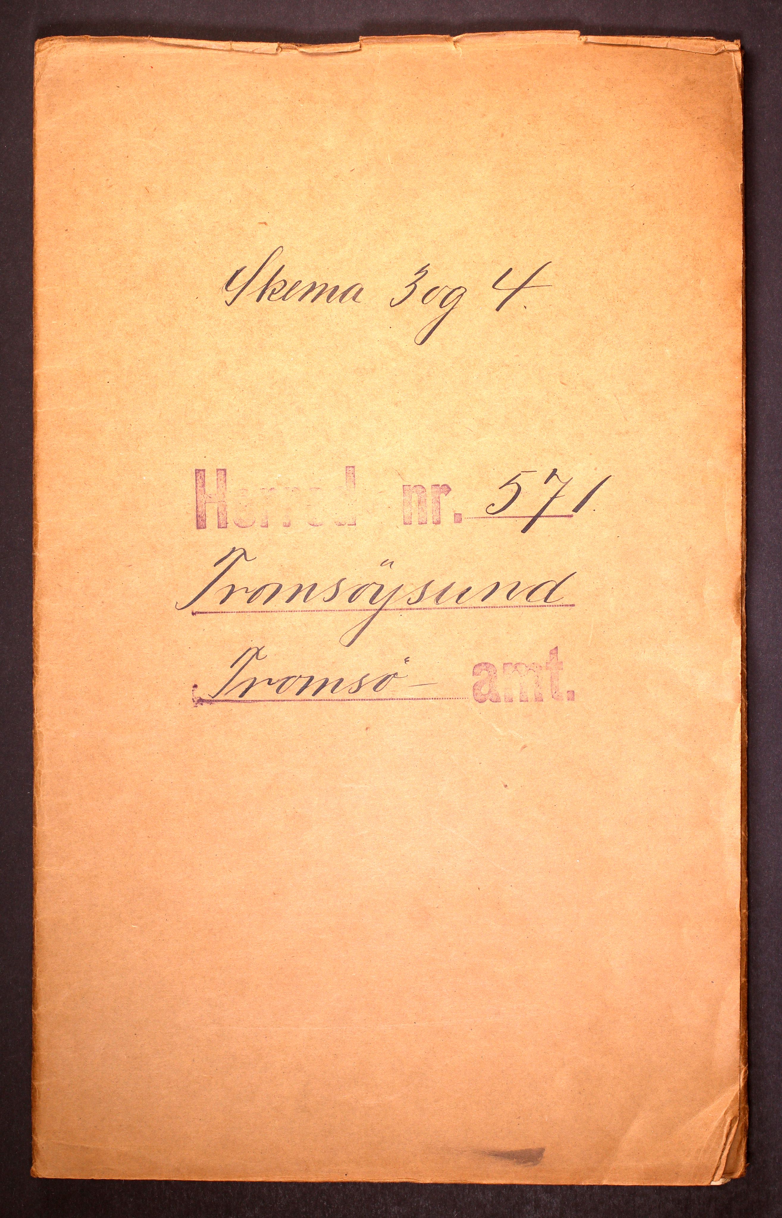 RA, Folketelling 1910 for 1934 Tromsøysund herred, 1910, s. 1