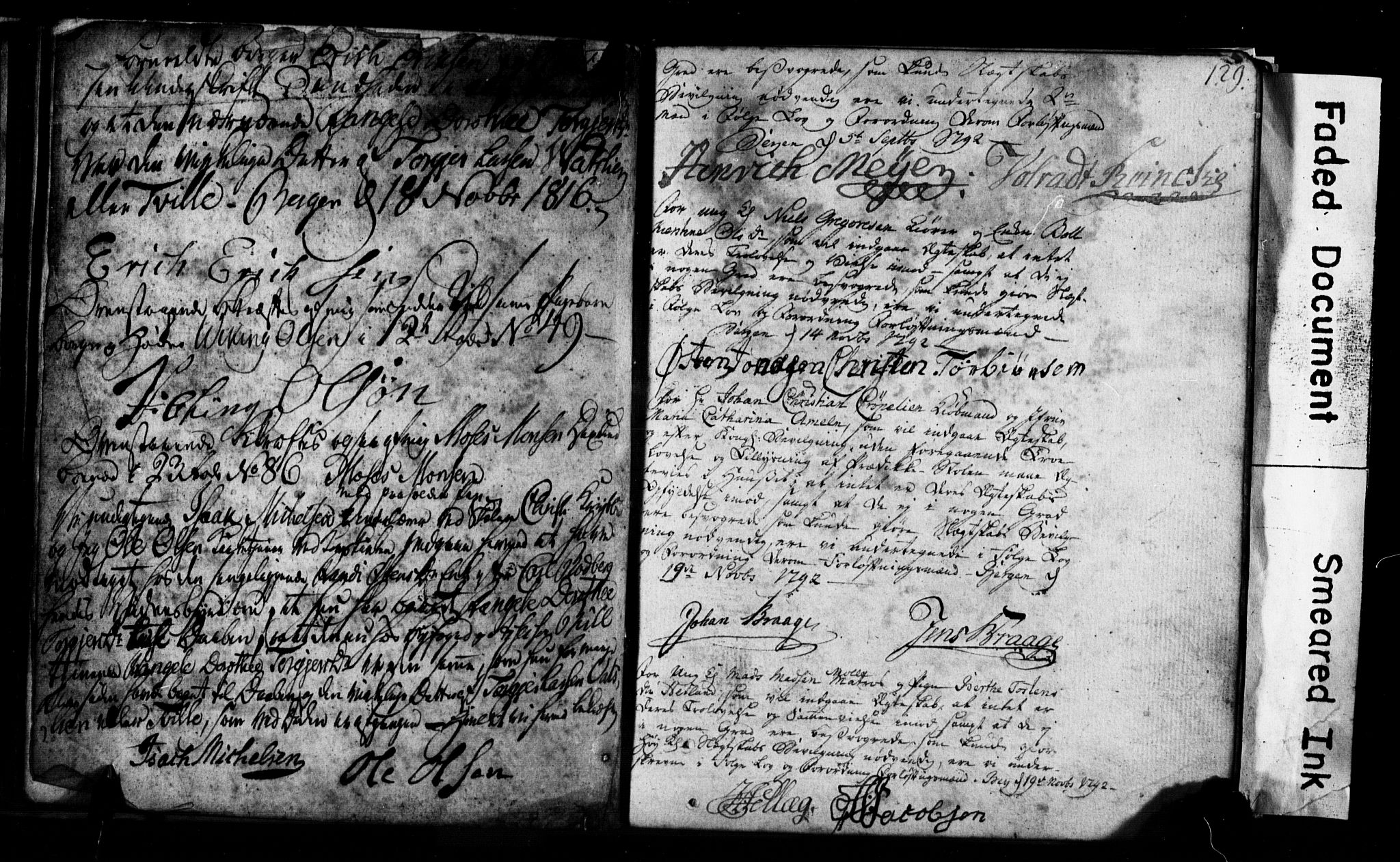 Korskirken sokneprestembete, AV/SAB-A-76101: Forlovererklæringer nr. II.5.1, 1776-1816, s. 375