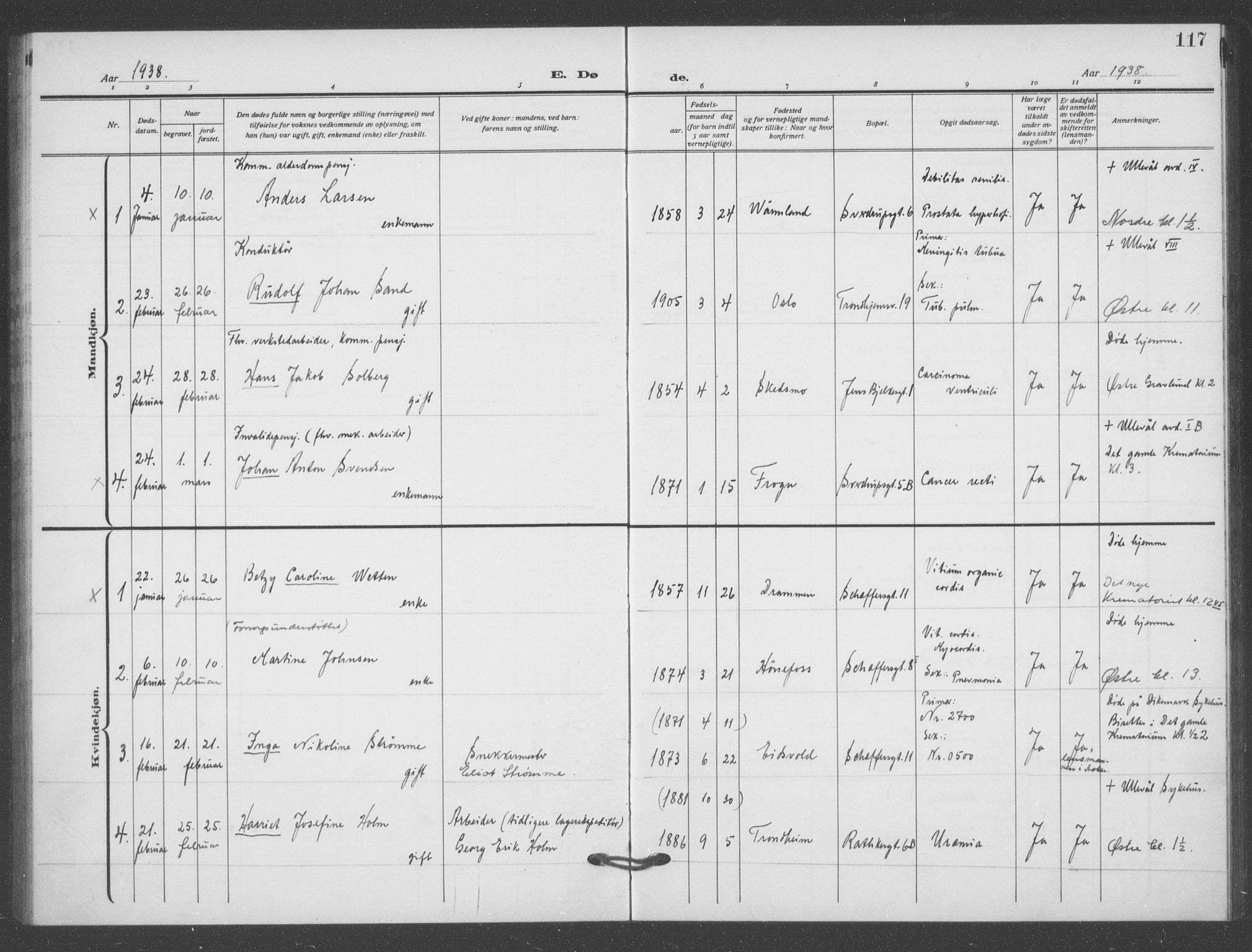 Matteus prestekontor Kirkebøker, SAO/A-10870/F/Fa/L0004: Ministerialbok nr. 4, 1917-1938, s. 117