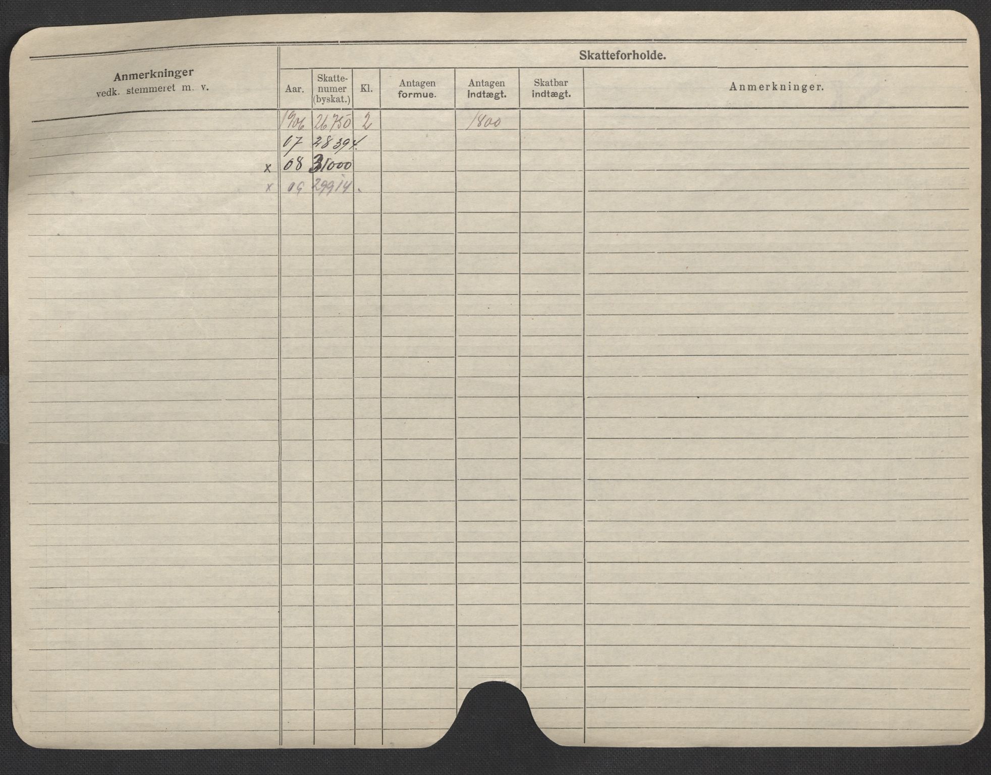 Oslo folkeregister, Registerkort, AV/SAO-A-11715/F/Fa/Fac/L0010: Menn, 1906-1914, s. 10b