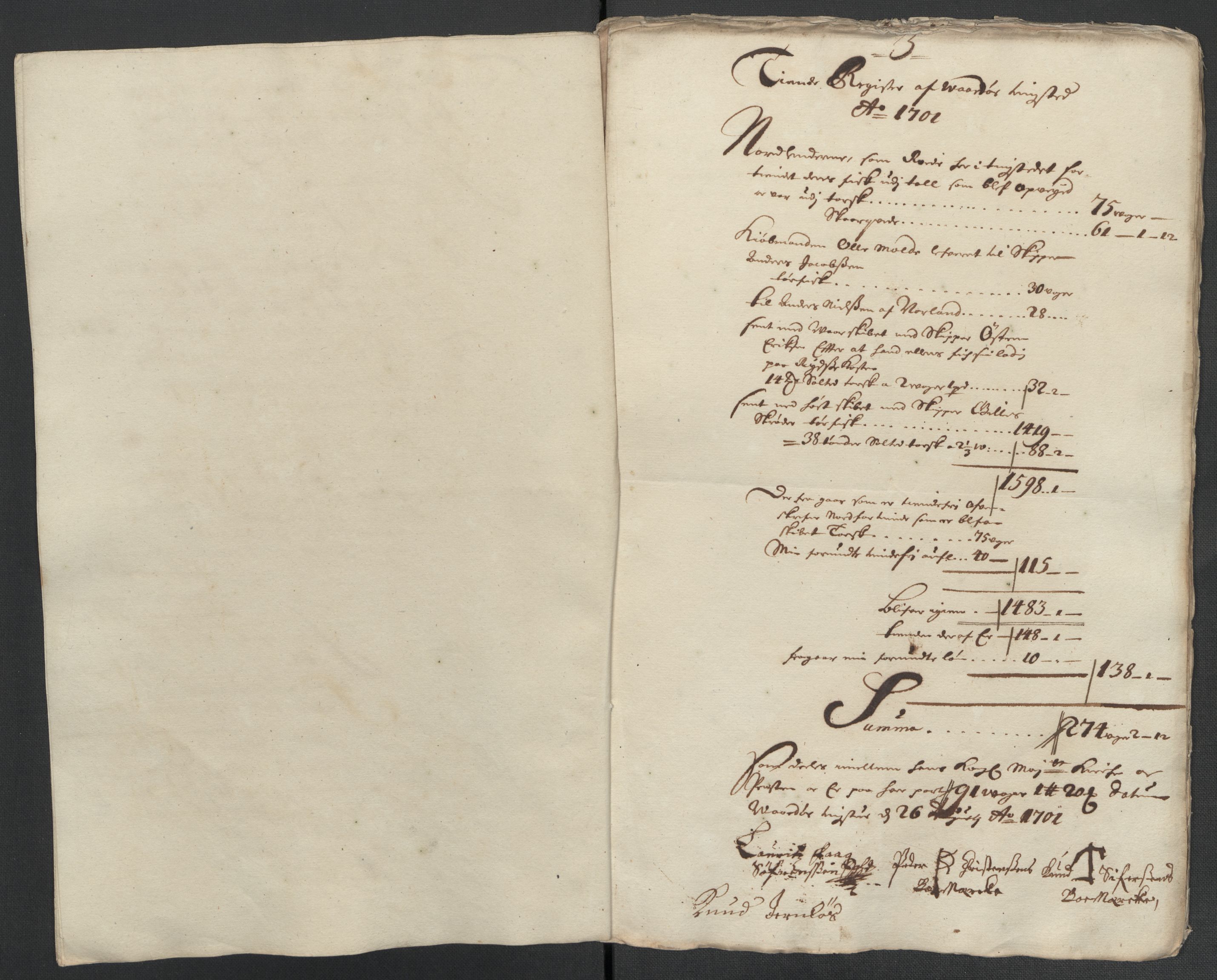 Rentekammeret inntil 1814, Reviderte regnskaper, Fogderegnskap, RA/EA-4092/R69/L4852: Fogderegnskap Finnmark/Vardøhus, 1701-1704, s. 54