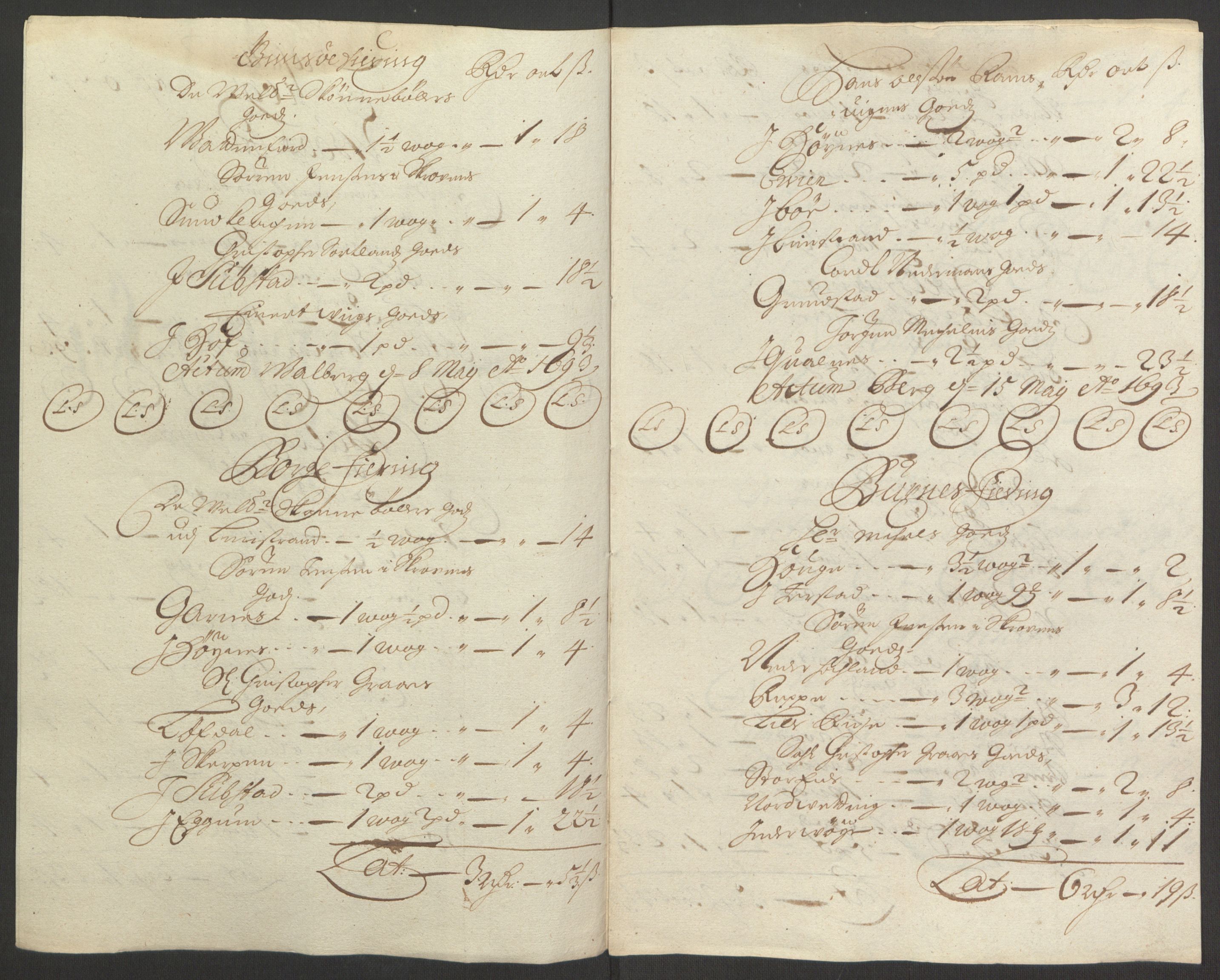 Rentekammeret inntil 1814, Reviderte regnskaper, Fogderegnskap, RA/EA-4092/R67/L4675: Fogderegnskap Vesterålen, Andenes og Lofoten, 1691-1693, s. 255