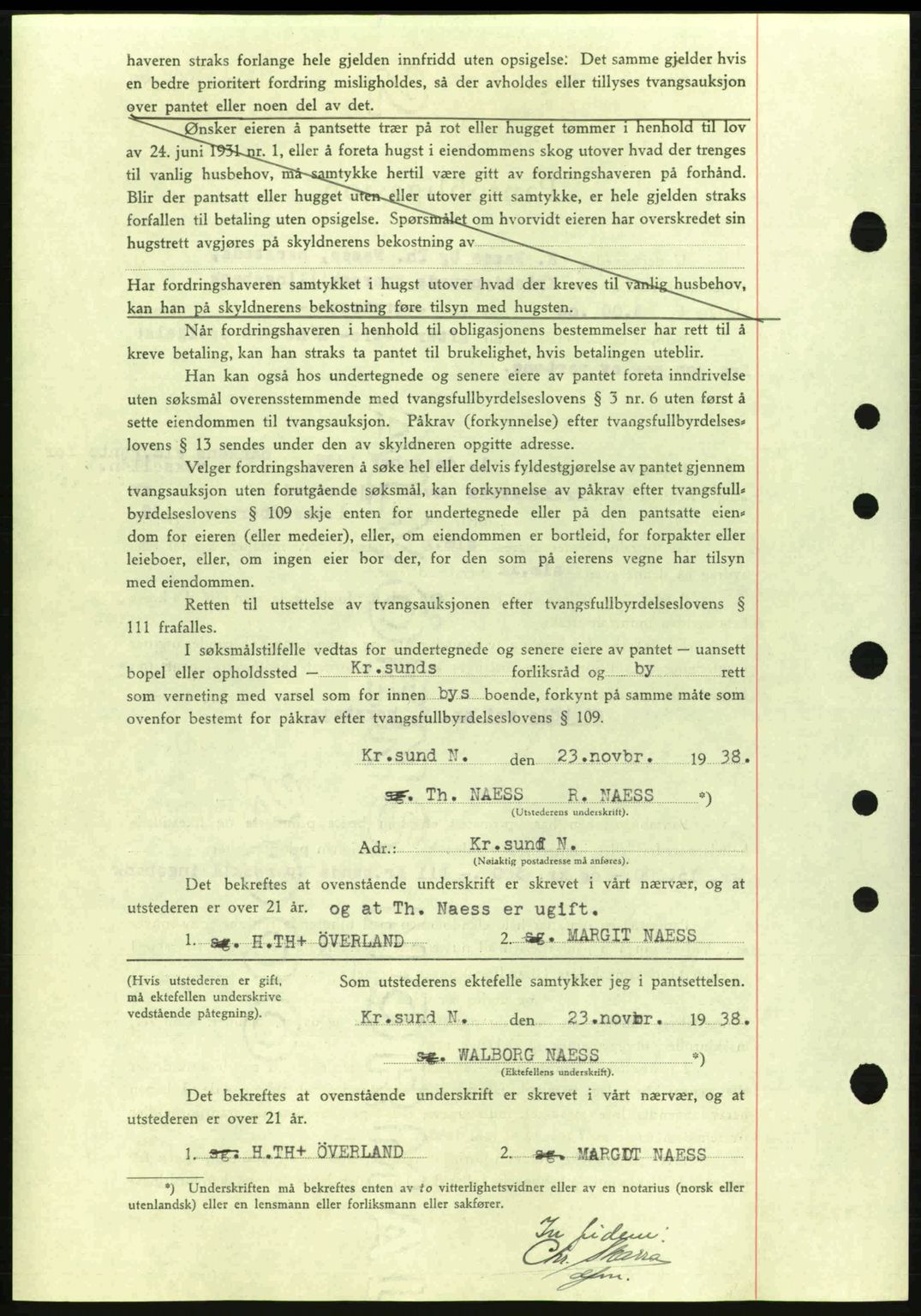 Kristiansund byfogd, SAT/A-4587/A/27: Pantebok nr. 31, 1938-1939, Dagboknr: 875/1938