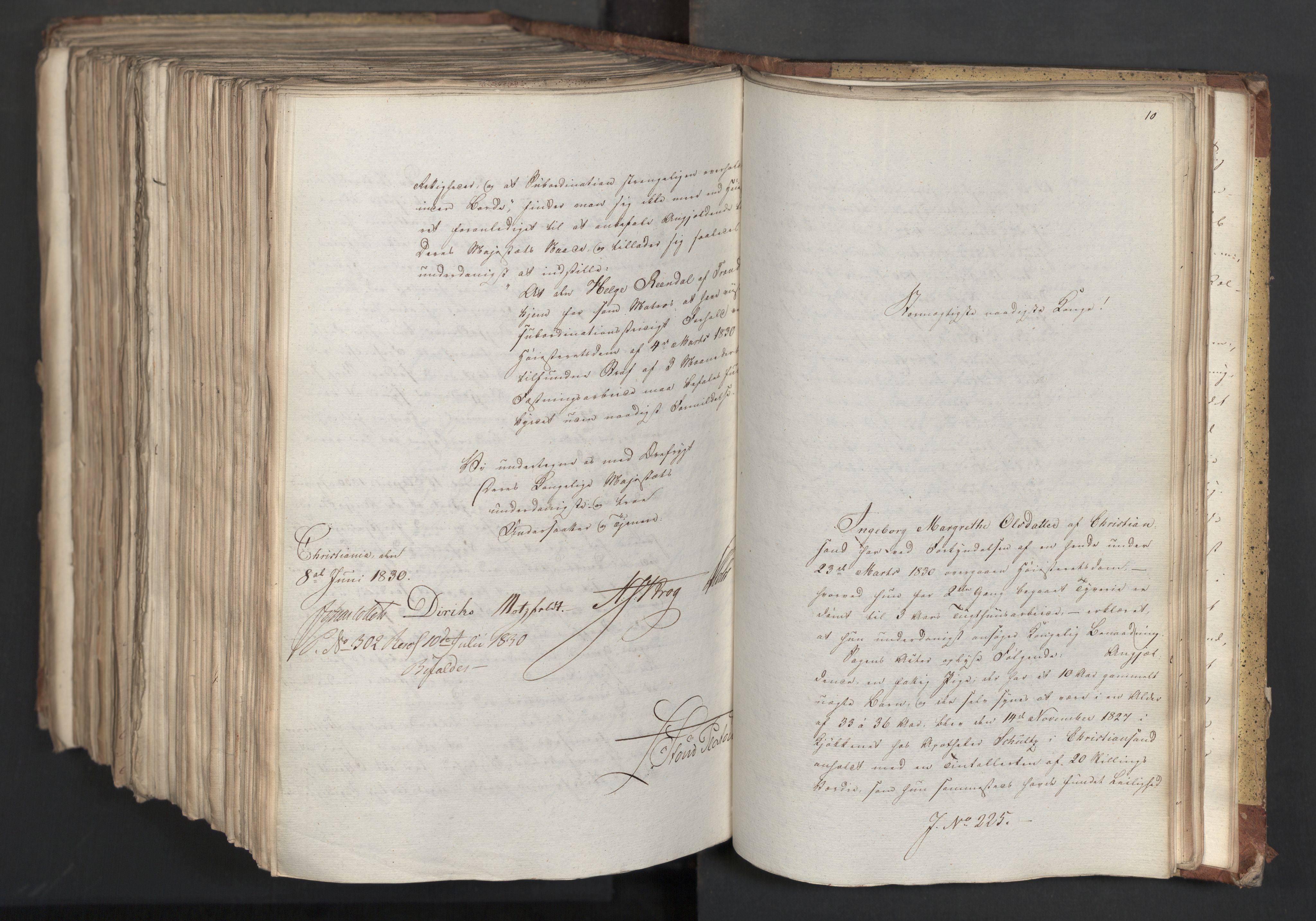 Statsrådsavdelingen i Stockholm, AV/RA-S-1003/D/Da/L0065: Regjeringsinnstillinger nr. 1-239, 1830, s. 897