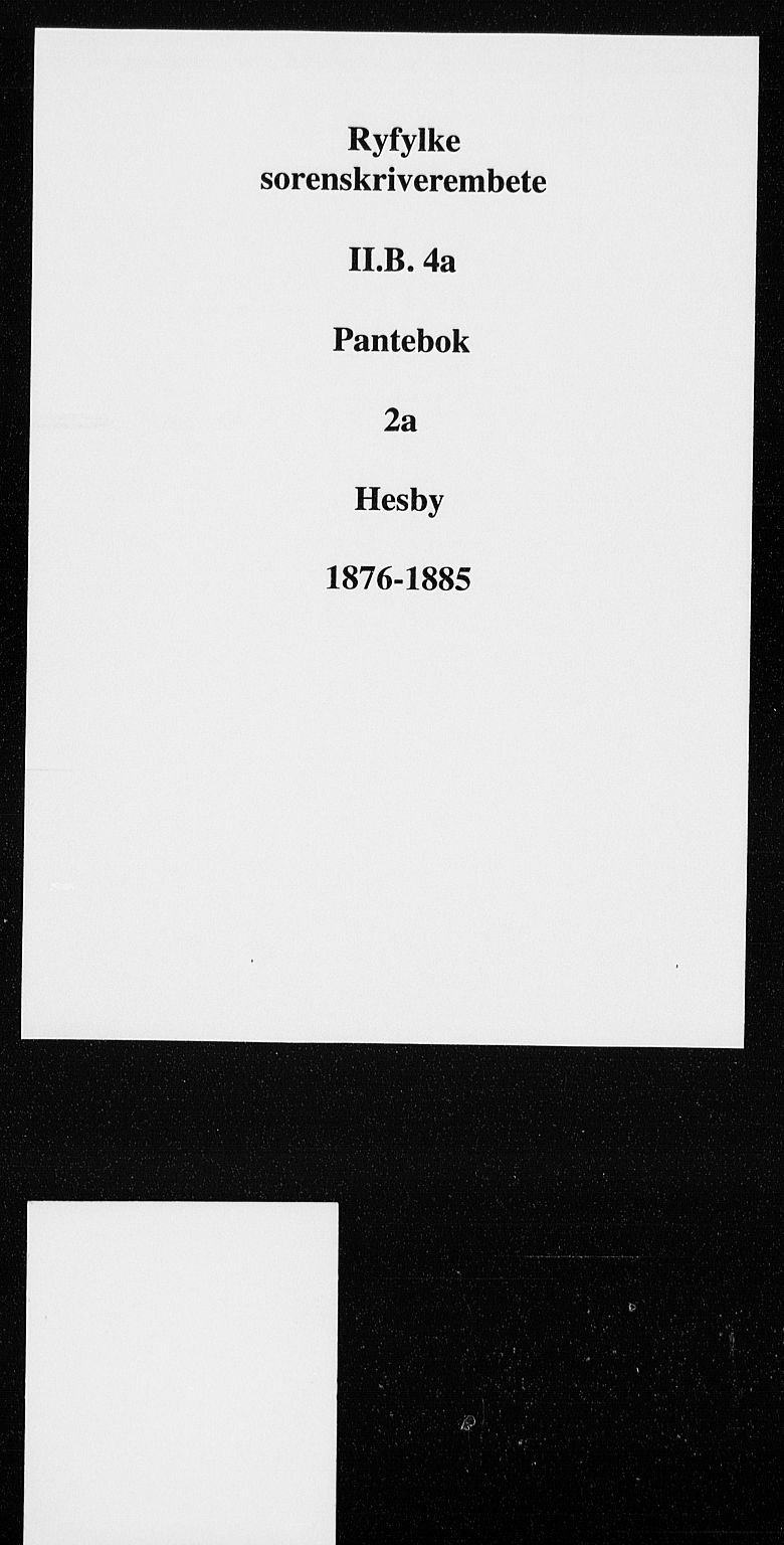 Ryfylke tingrett, SAST/A-100055/001/II/IIB/L0004a: Pantebok nr. 2a, 1876-1880