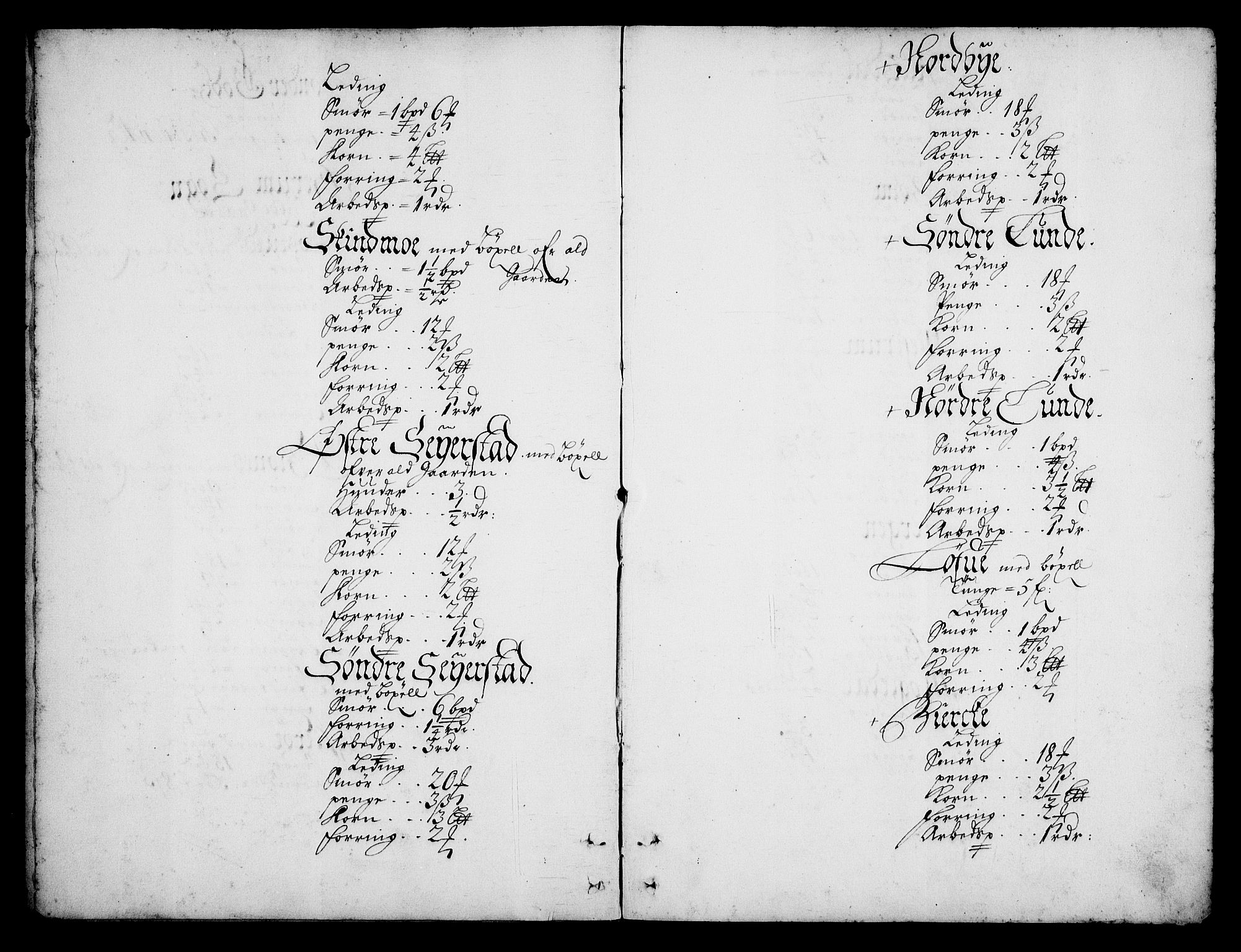 Rentekammeret inntil 1814, Realistisk ordnet avdeling, AV/RA-EA-4070/N/Na/L0003/0007: [XI h]: Tønsbergs amt og Larvik grevskaps jordebøker: / Larvik grevskaps jordebok, 1692