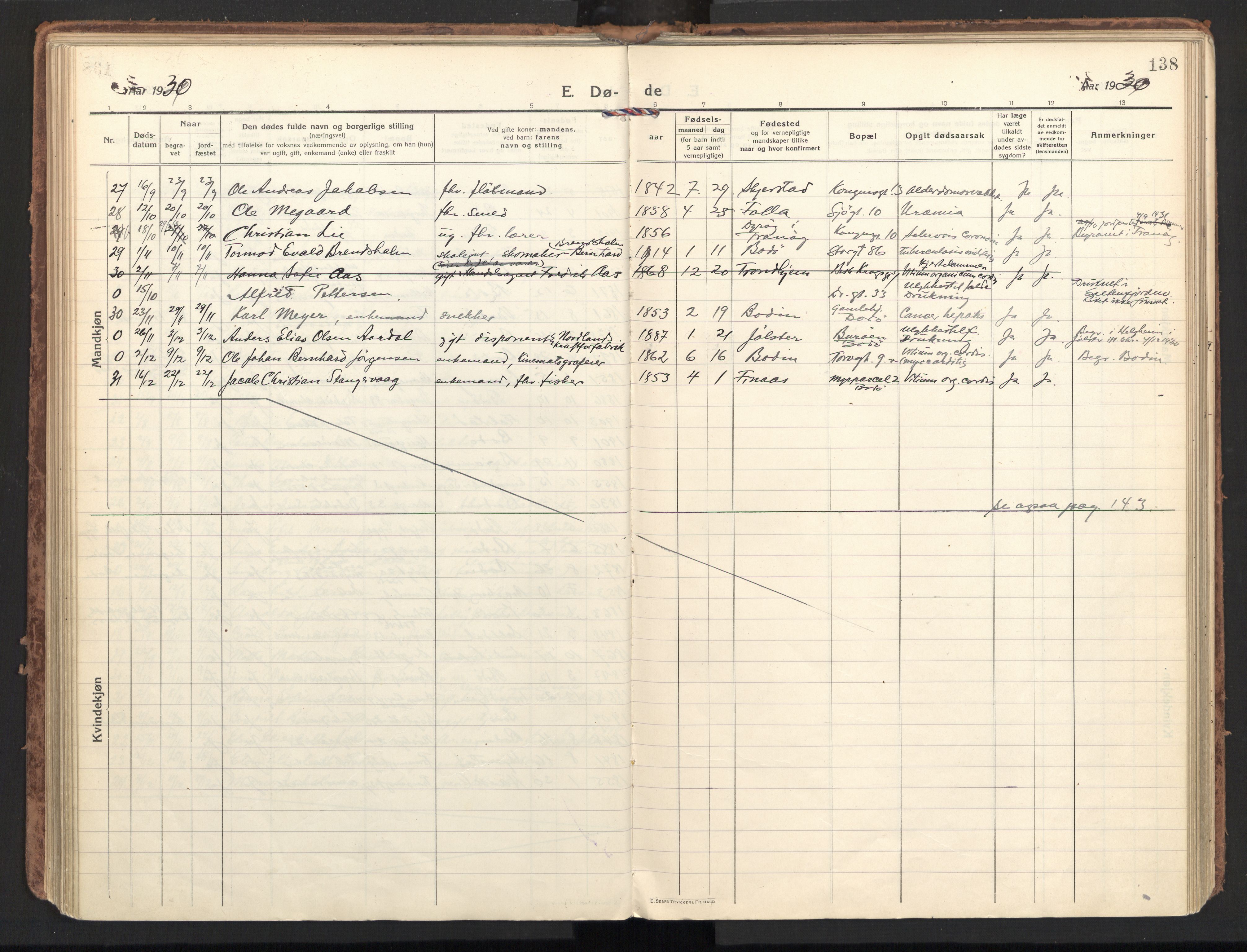 Ministerialprotokoller, klokkerbøker og fødselsregistre - Nordland, AV/SAT-A-1459/801/L0018: Ministerialbok nr. 801A18, 1916-1930, s. 138