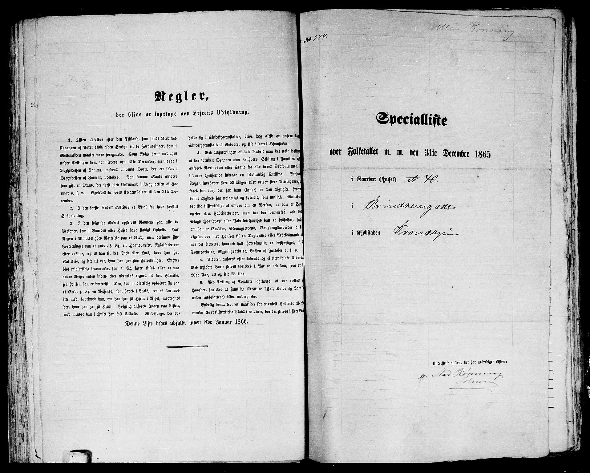 RA, Folketelling 1865 for 1601 Trondheim kjøpstad, 1865, s. 587
